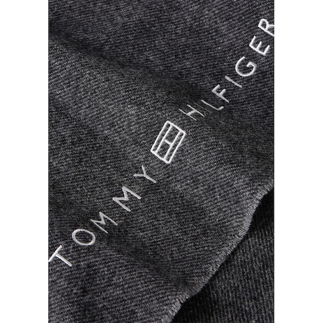Tommy Hilfiger Modeschal »CORPORATE WOVEN SCARF«, Wollschal mit Branding  Details, 120 x 28 cm für kaufen | BAUR