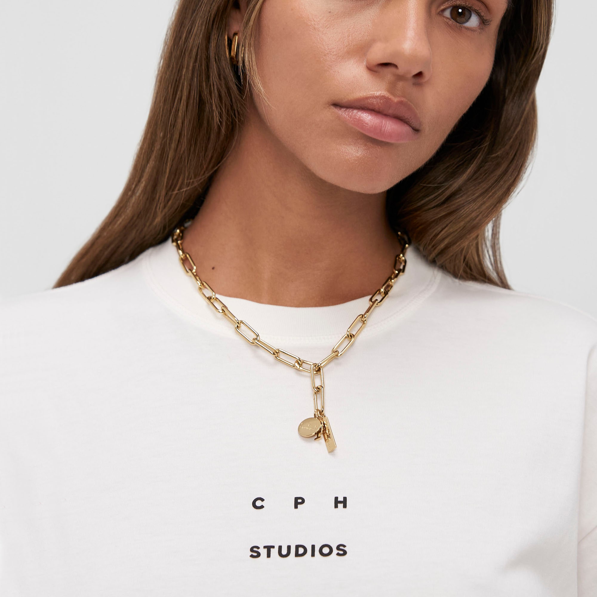 Copenhagen Studios Kette mit Anhänger »Schmuck Geschenk Edelstahl Halskette Bold Link«