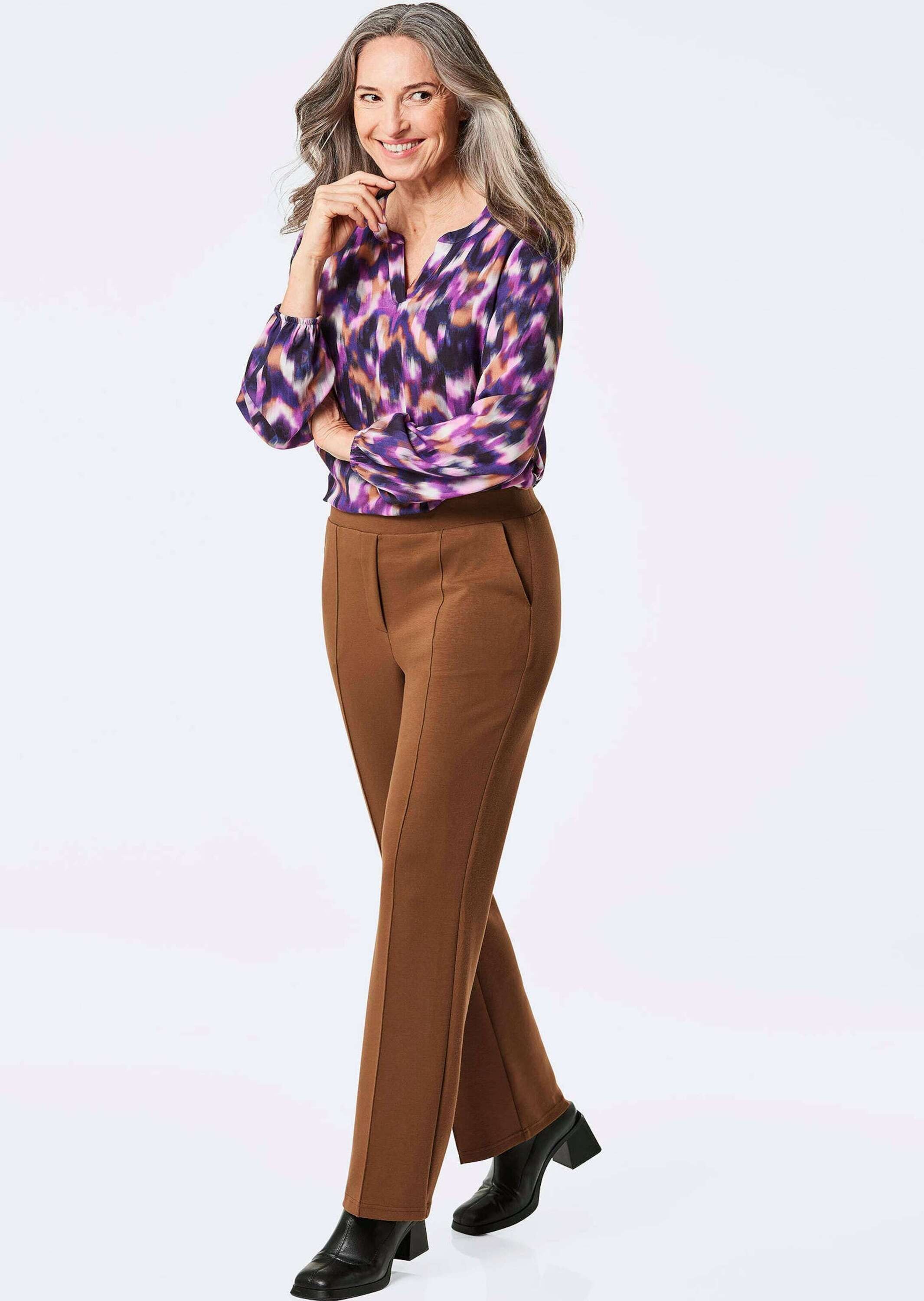 Goldner Vera Chino Trousers Cognac 52 3