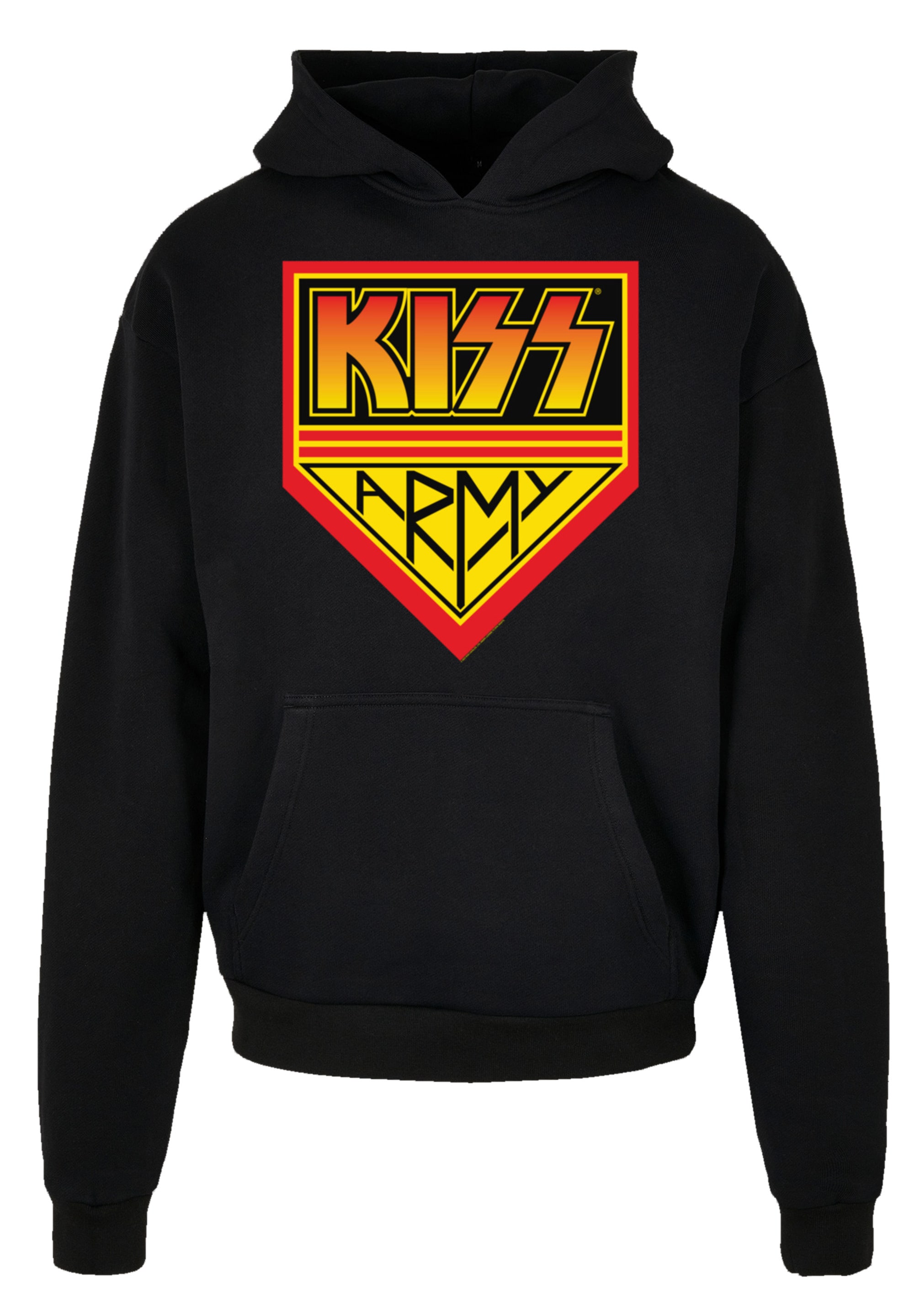 F4NT4STIC Kapuzenpullover »Kiss Rock Band Army Logo«, Premium Qualität, Musik, By Rock Off