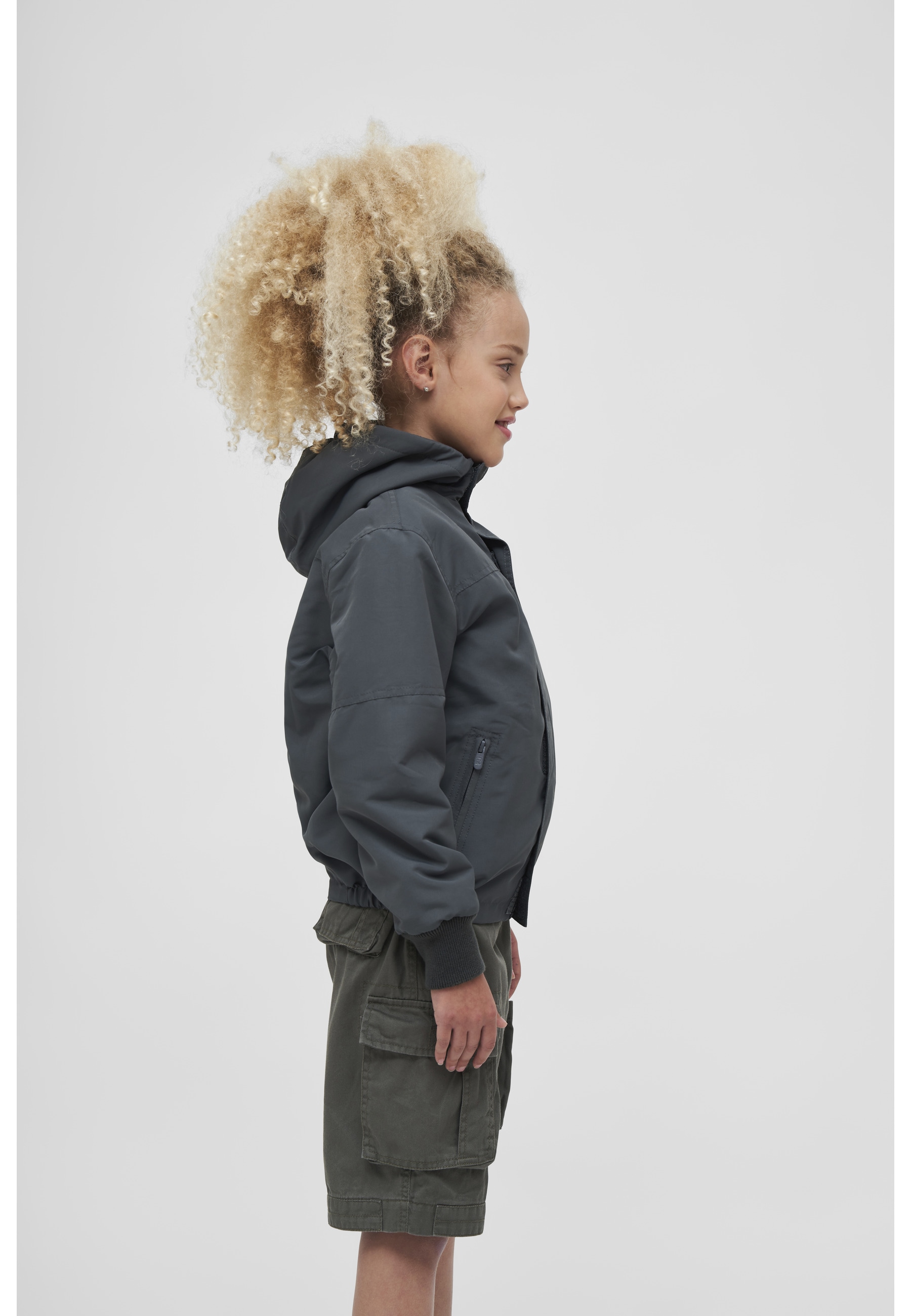 Brandit Allwetterjacke »Brandit Unisex Kids Windbreaker Frontzip« 1 Stk. tlg. mit Kapuze