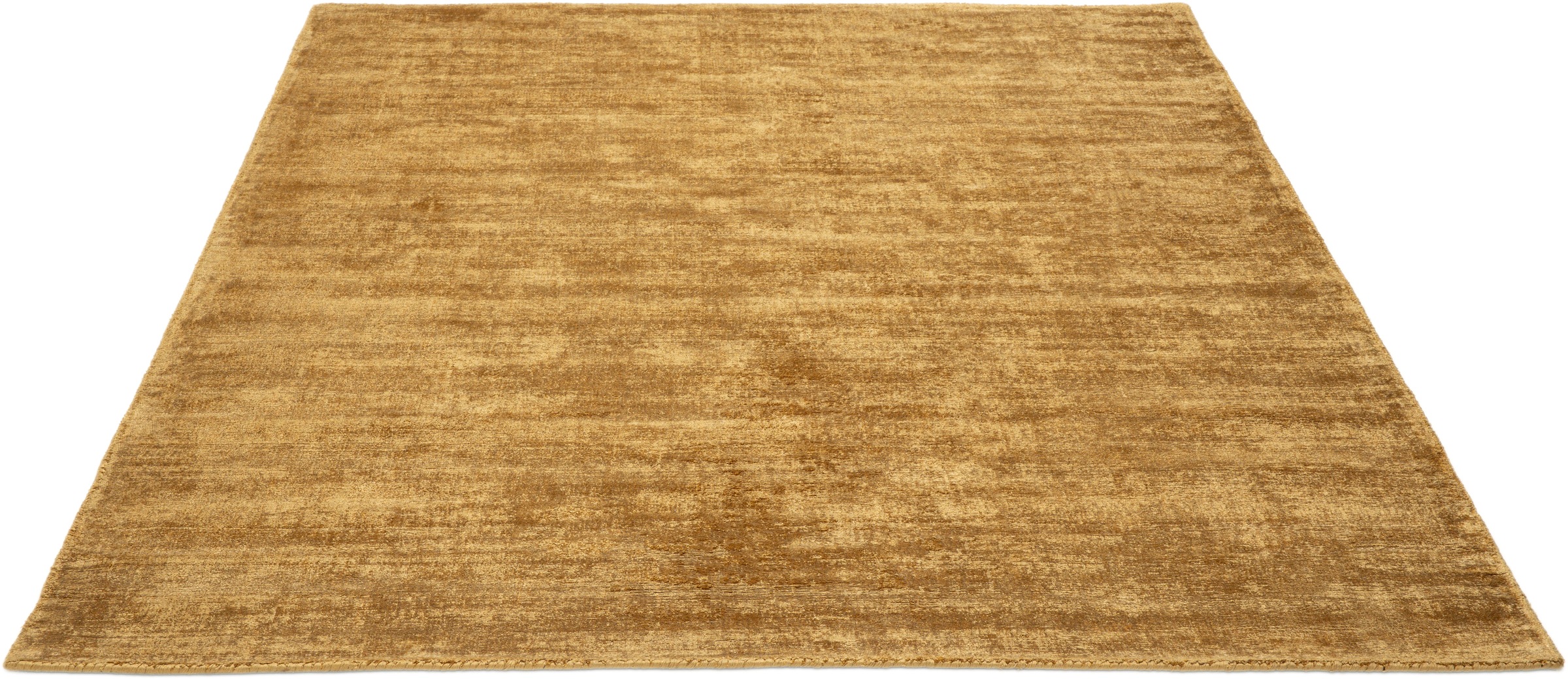 TOM TAILOR HOME Teppich »Shine uni«, rechteckig, 8 mm Höhe, Handweb Teppich, 100% Viskose, handgewebt, mit elegantem Schimmer