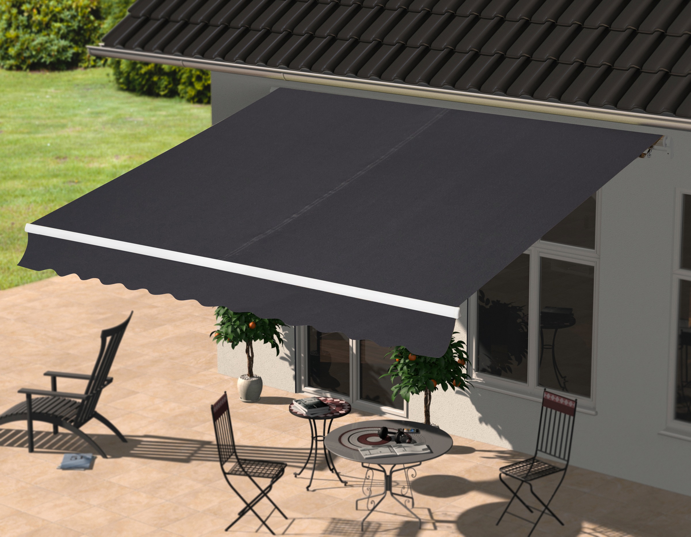 KONIFERA Gelenkarmmarkise "Costa Brava" Breite/Ausfall: 500 x 300 cm, Neigu günstig online kaufen