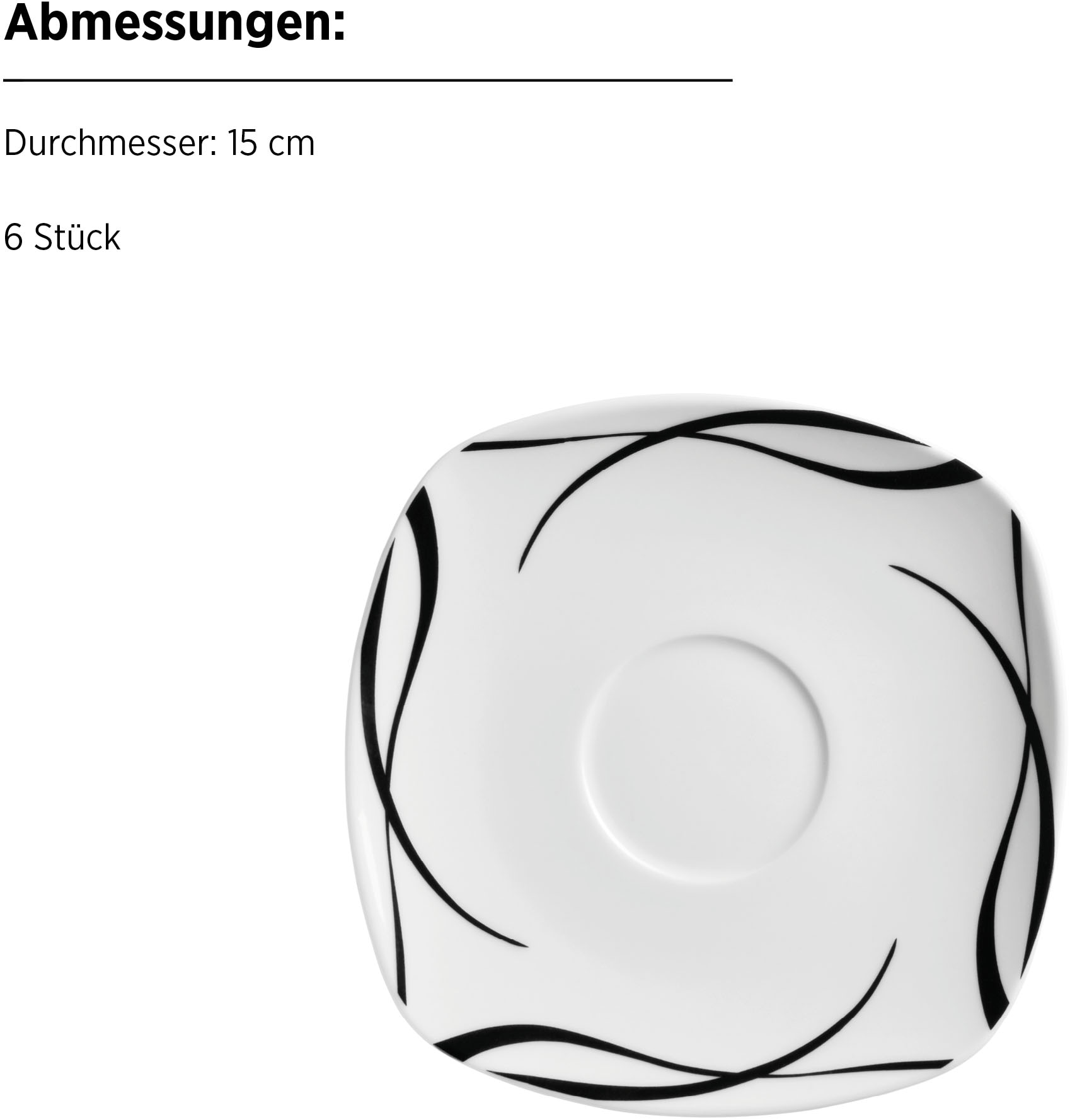 MÄSER Kombiservice »DECORA, Geschirr-Set, Porzellan«