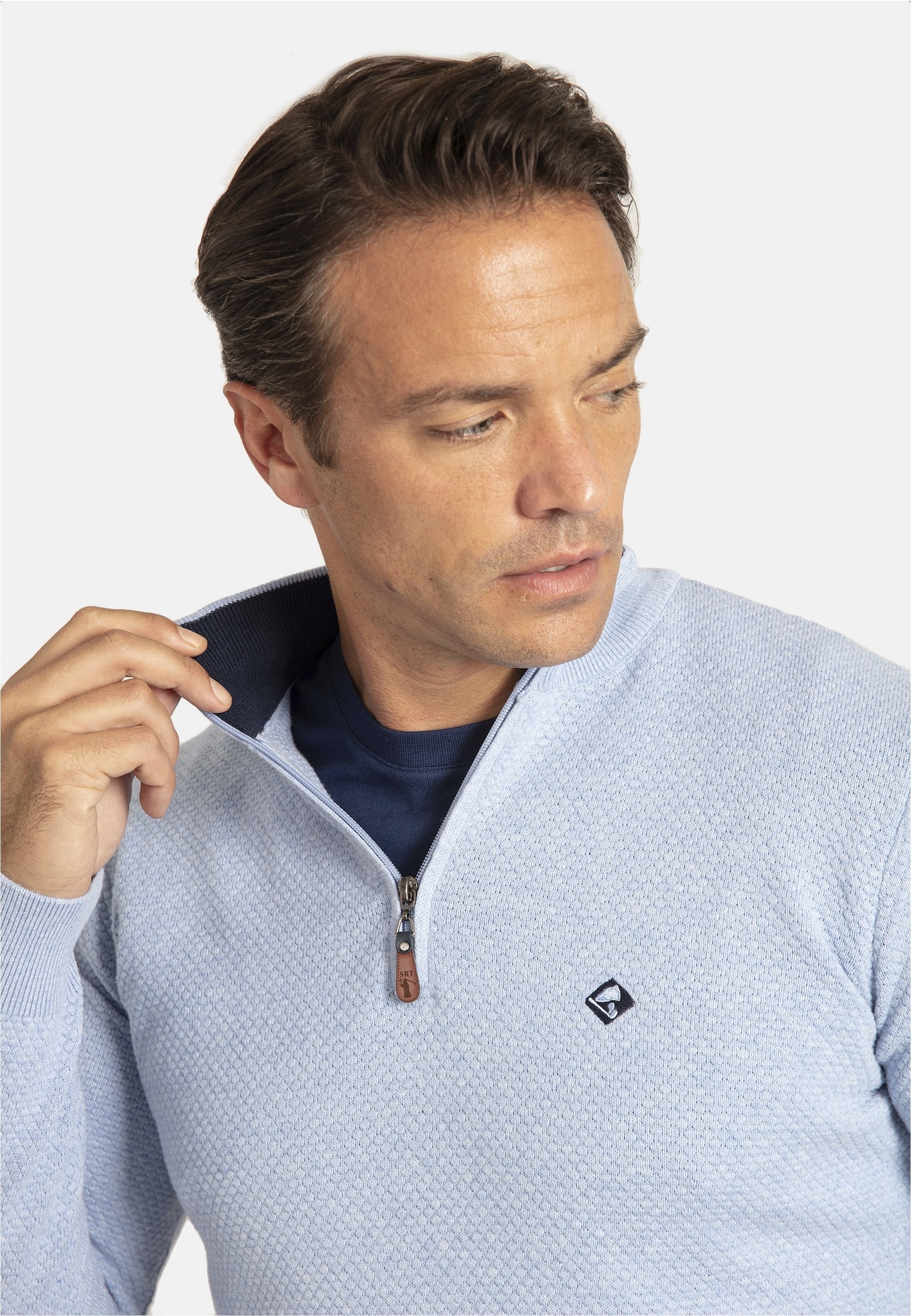 SIR RAYMOND TAILOR Strickpullover »Sochi«, mit stilvollem Half-Zip