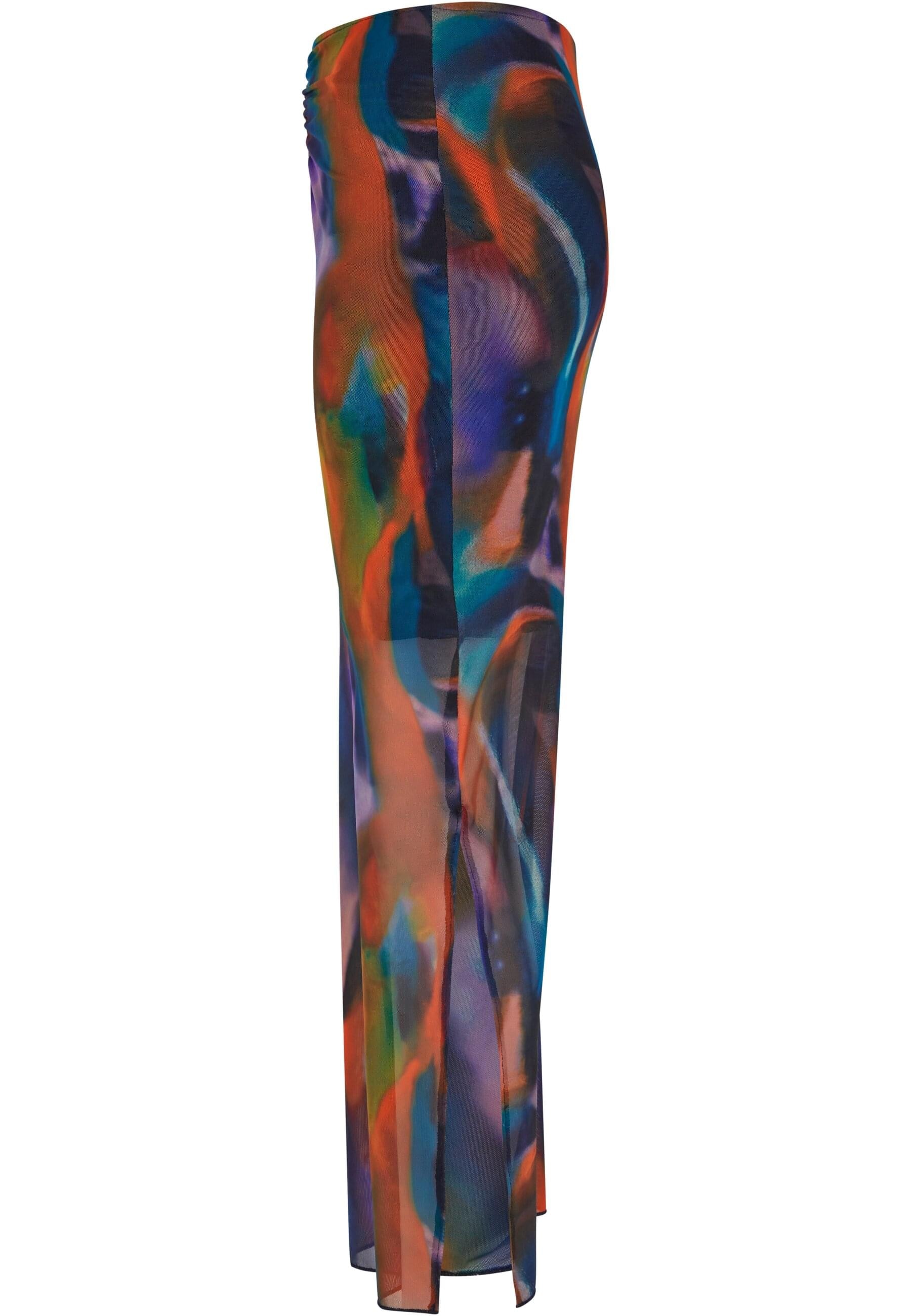 URBAN CLASSICS Sommerrock »Urban Classics Damen Ladies AOP Mesh Tube Skirt«, (1 tlg.)