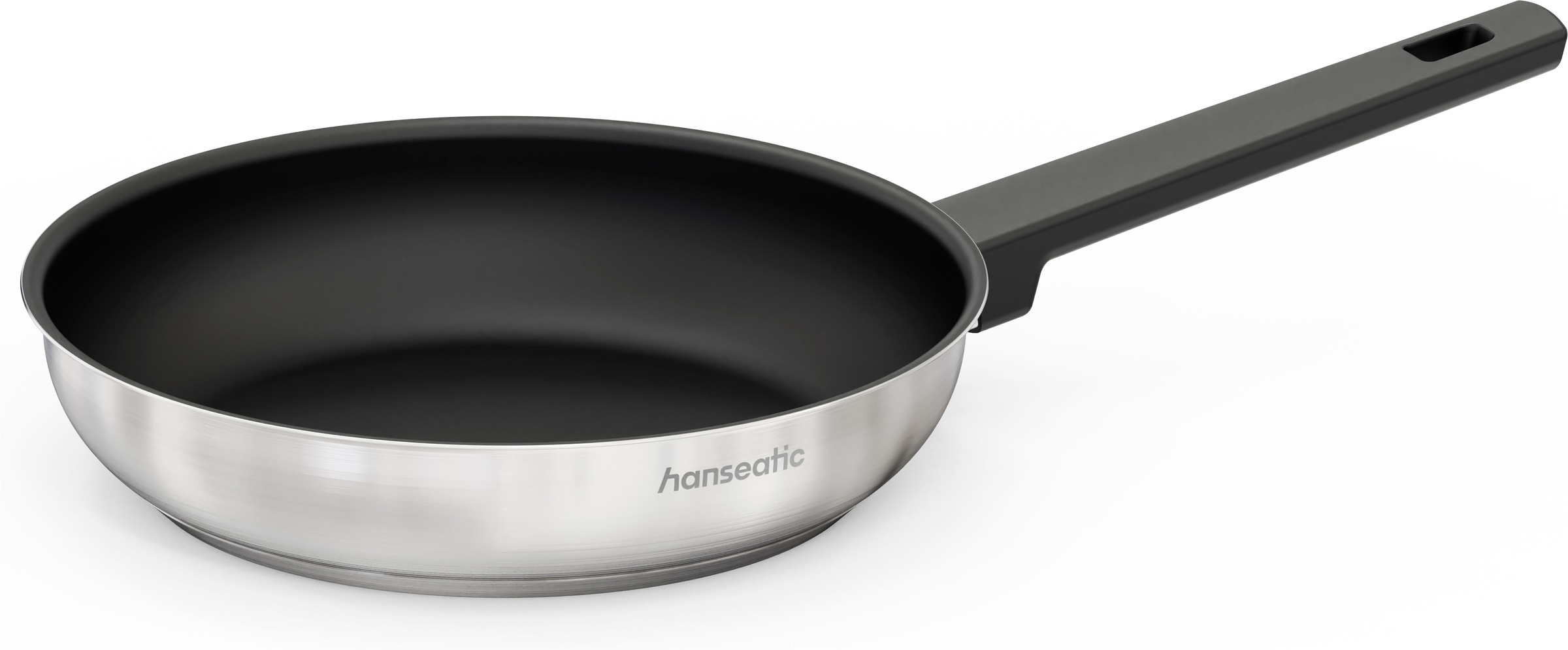Hanseatic Bratpfanne "SMART" Edelstahl 18/10 1 tlg. Pfanne mit Antihaftbeschichtung, für alle Herdarten, inkl. Induktion