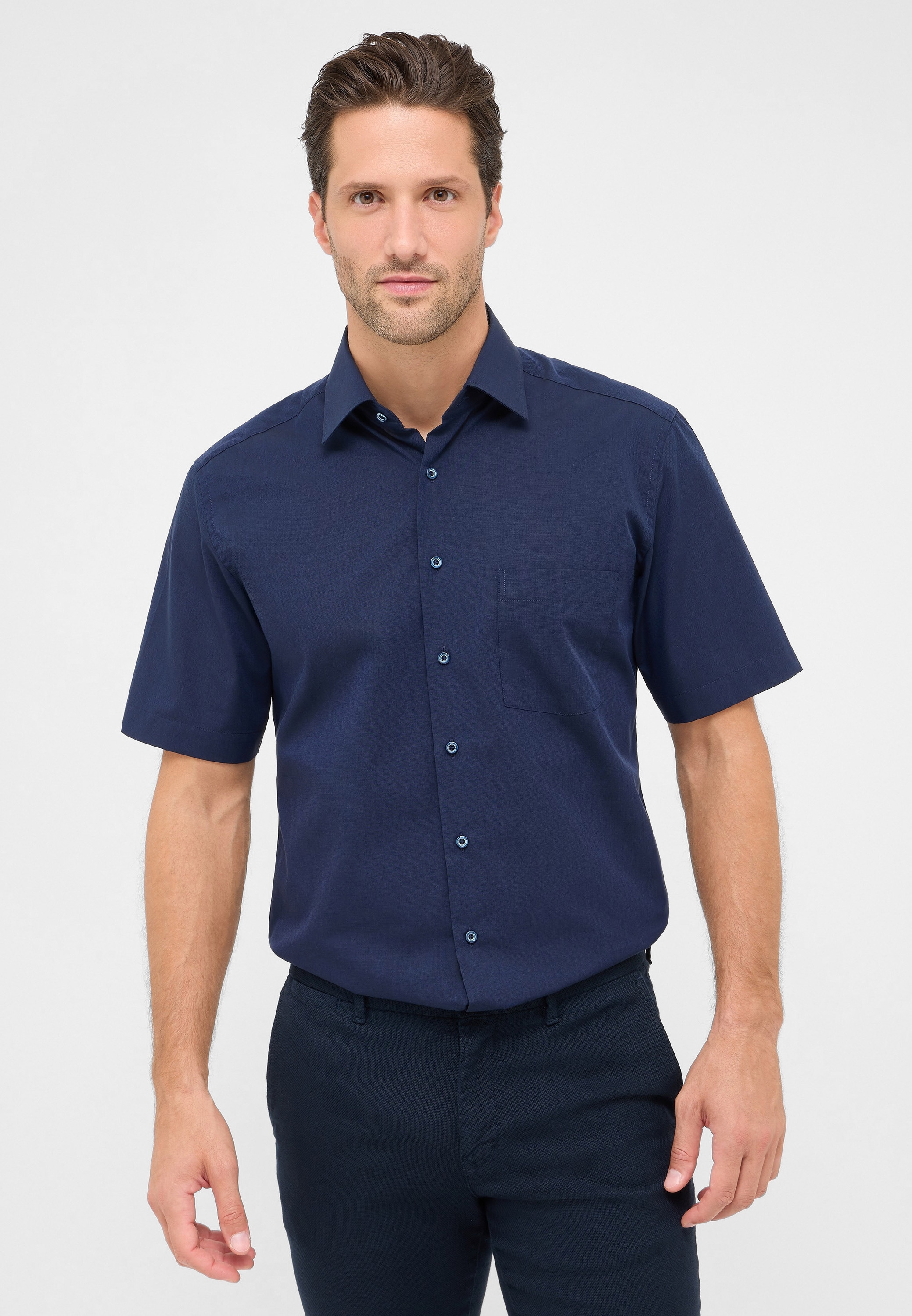 Eterna Kurzarmhemd "MODERN FIT" NON IRON (bügelfrei) günstig online kaufen
