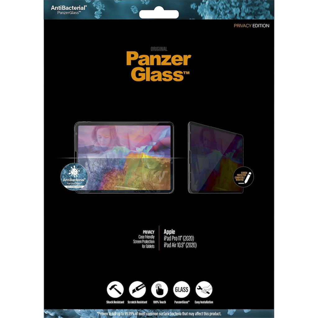 PanzerGlass Displayschutzfolie »Privacy Apple iPad Pro 11" (2020/2021) & iPad Air (2020)«, für Apple iPad Pro 11" (2020)-Apple iPad Pro 11" (2021)-iPad Air (2020)