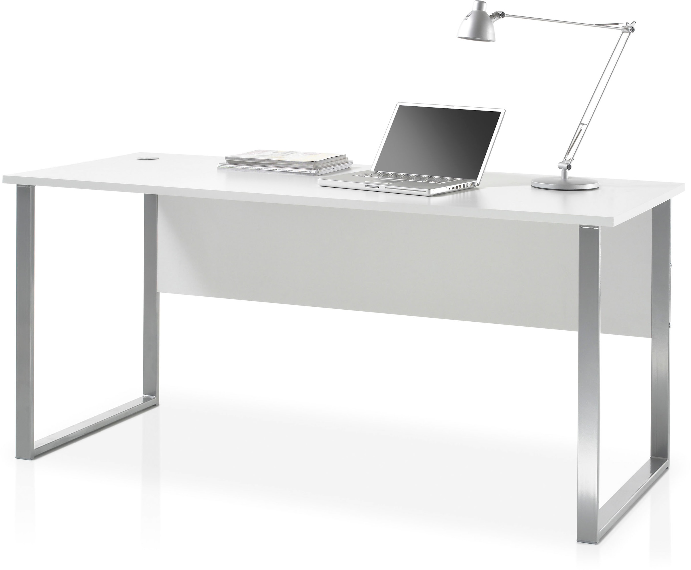 Schreibtisch »Office Lux«, in Lichtgrau, Home Office Desk mit U Gestell