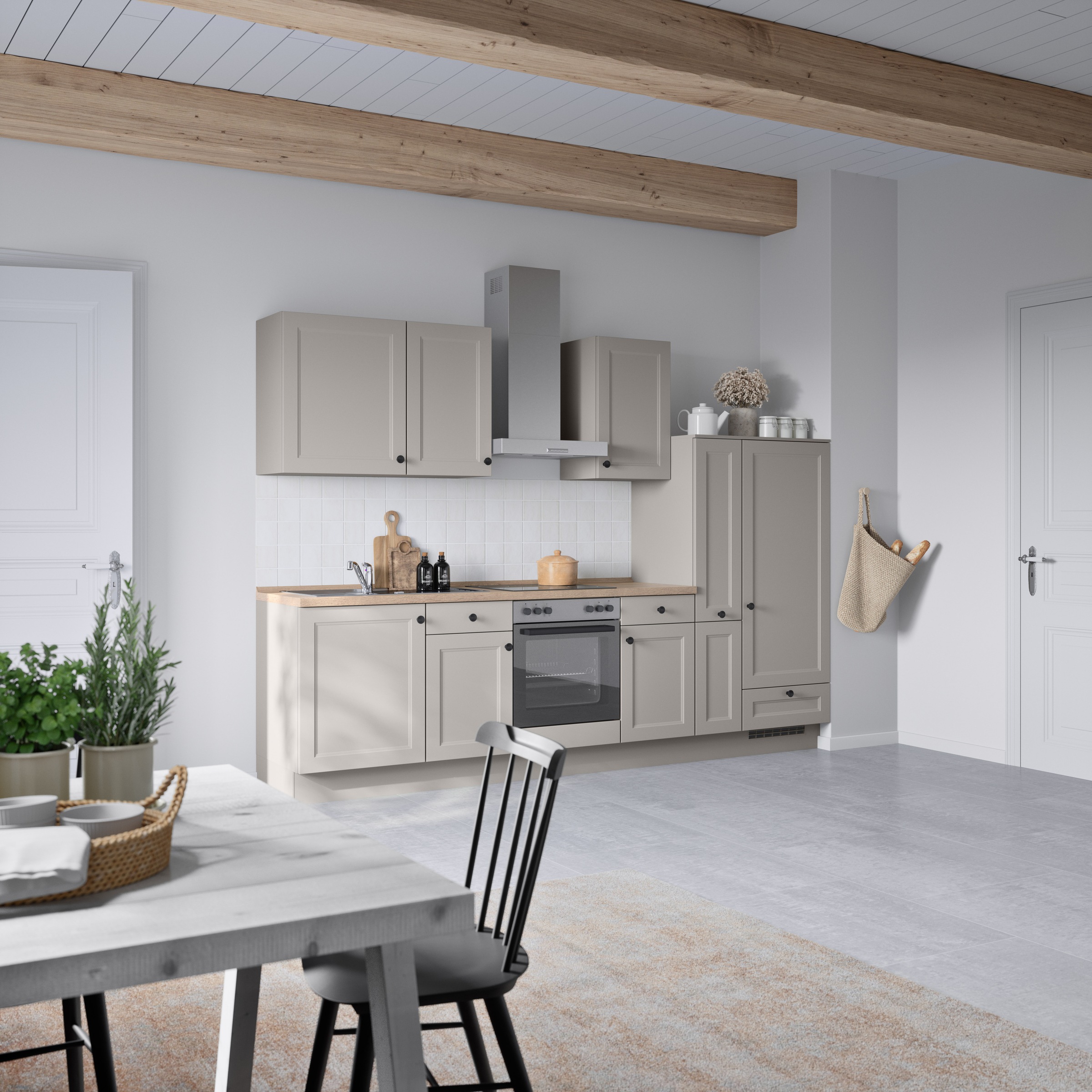 nobilia® Küchenzeile »"Cascada I"«, vormontiert, Ausrichtung wählbar, Breite 300 cm, wahlw. mit E-Geräten