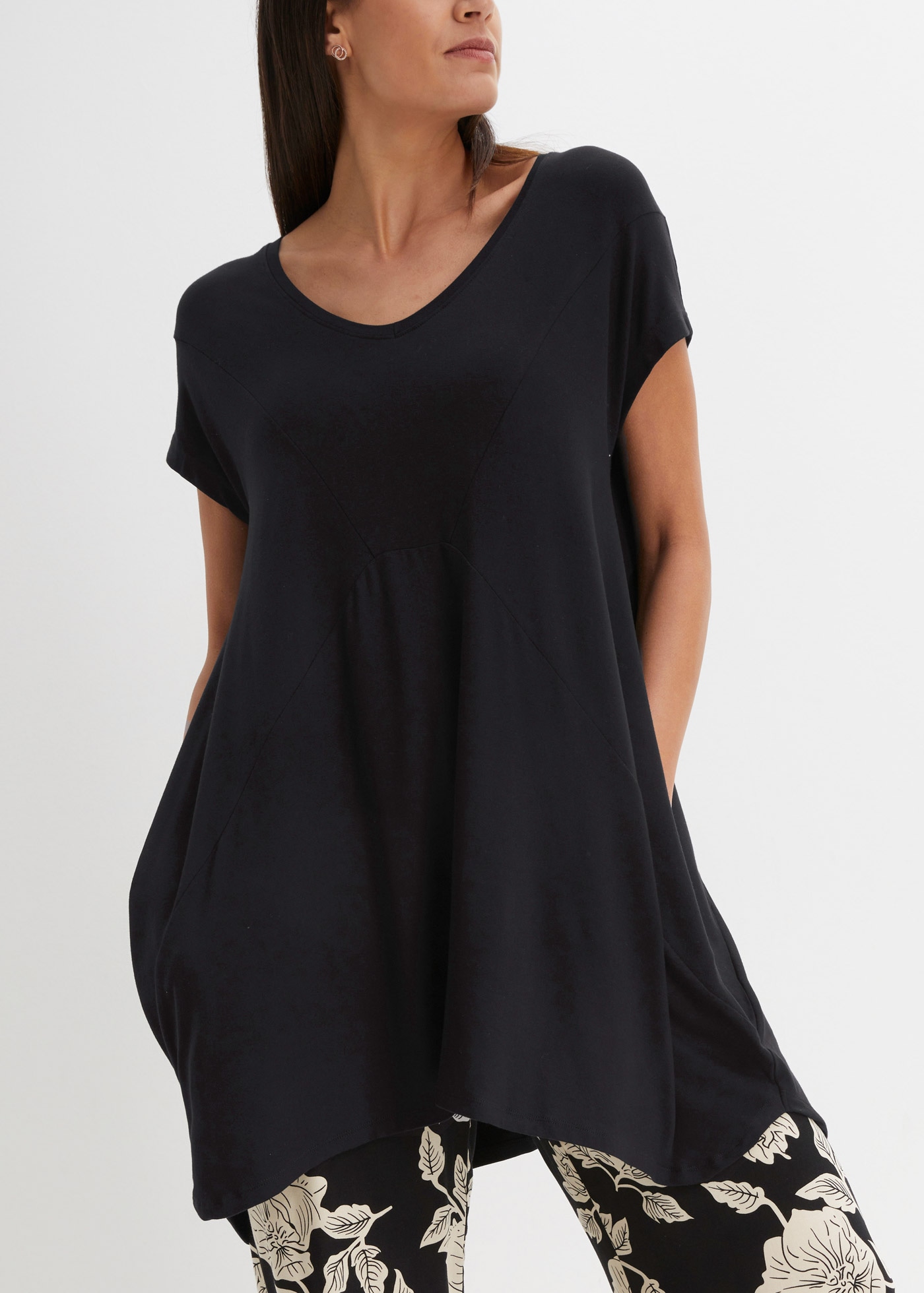 bonprix Longshirt oversize, mit Eingrifftaschen günstig online kaufen