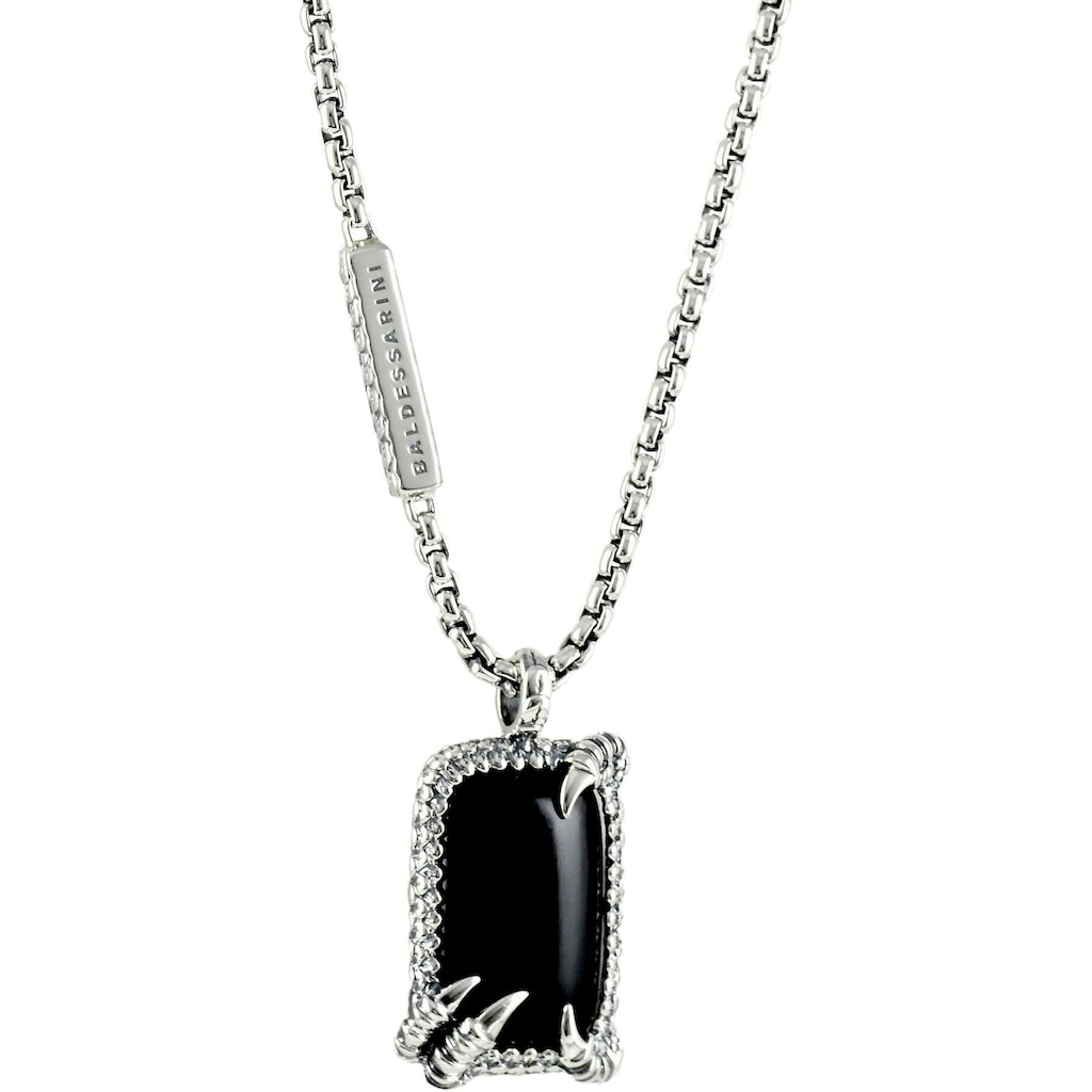 BALDESSARINI Kette mit Anhänger »Schmuck Geschenk, Halskette Silber 925«, mit Obsidian