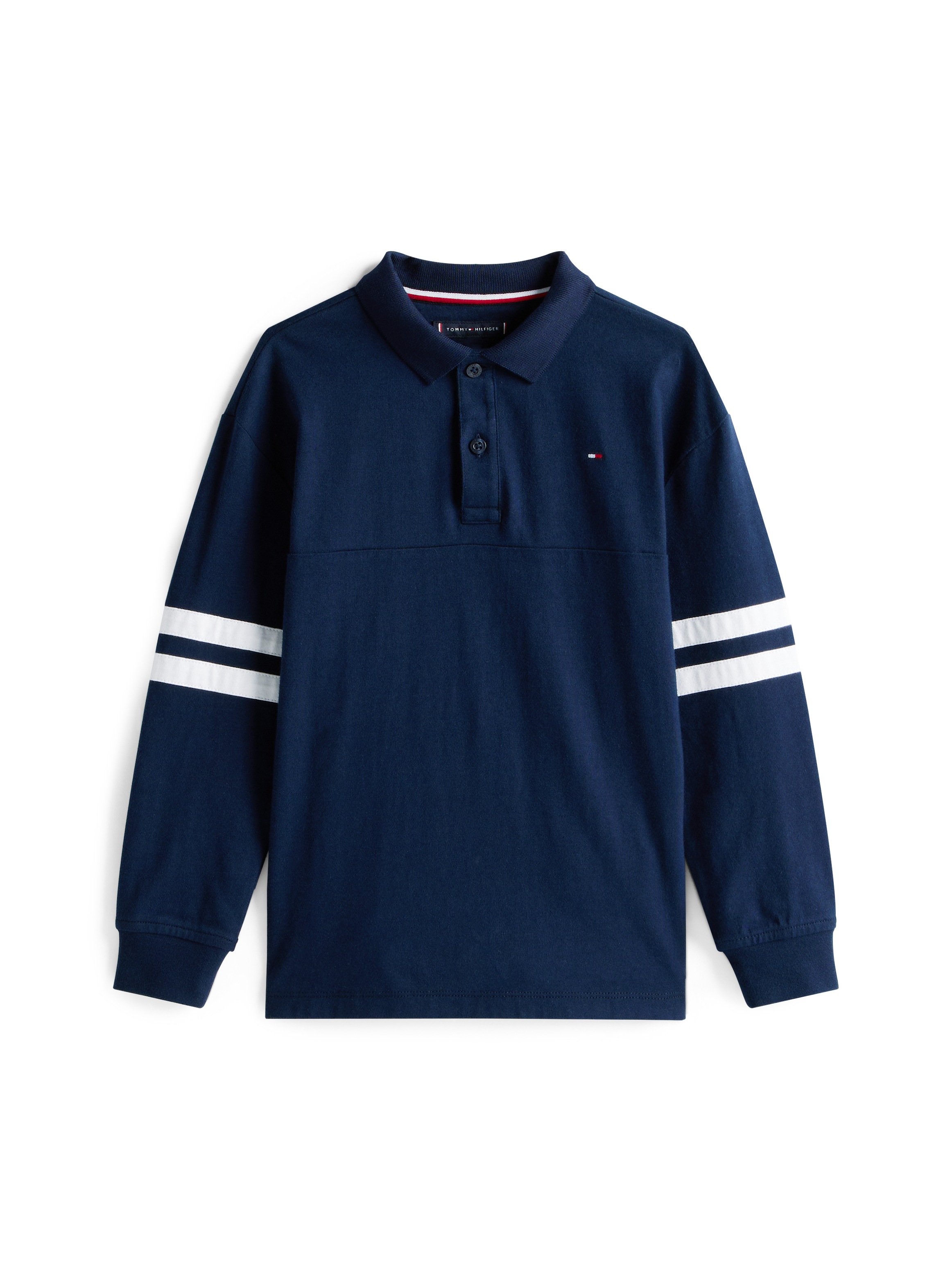 Thumbnail - Tommy Hilfiger Poloshirt "TH MIXED GRAPHIC POLO LS" für Kinder bis 16 Jahre, mit Stickerei auf dem Rücken