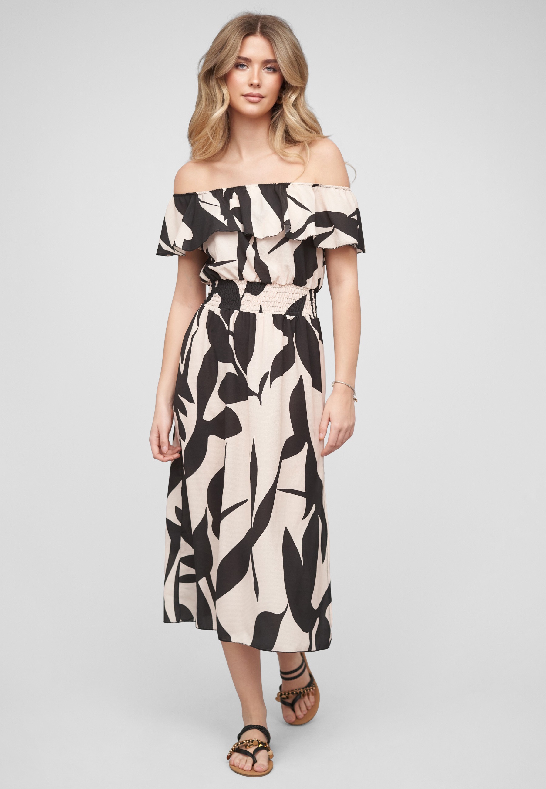CLOUD 5IVE A-Linien-Kleid »CLOUD 5IVE Off Shoulder Dress« 1 tlg.