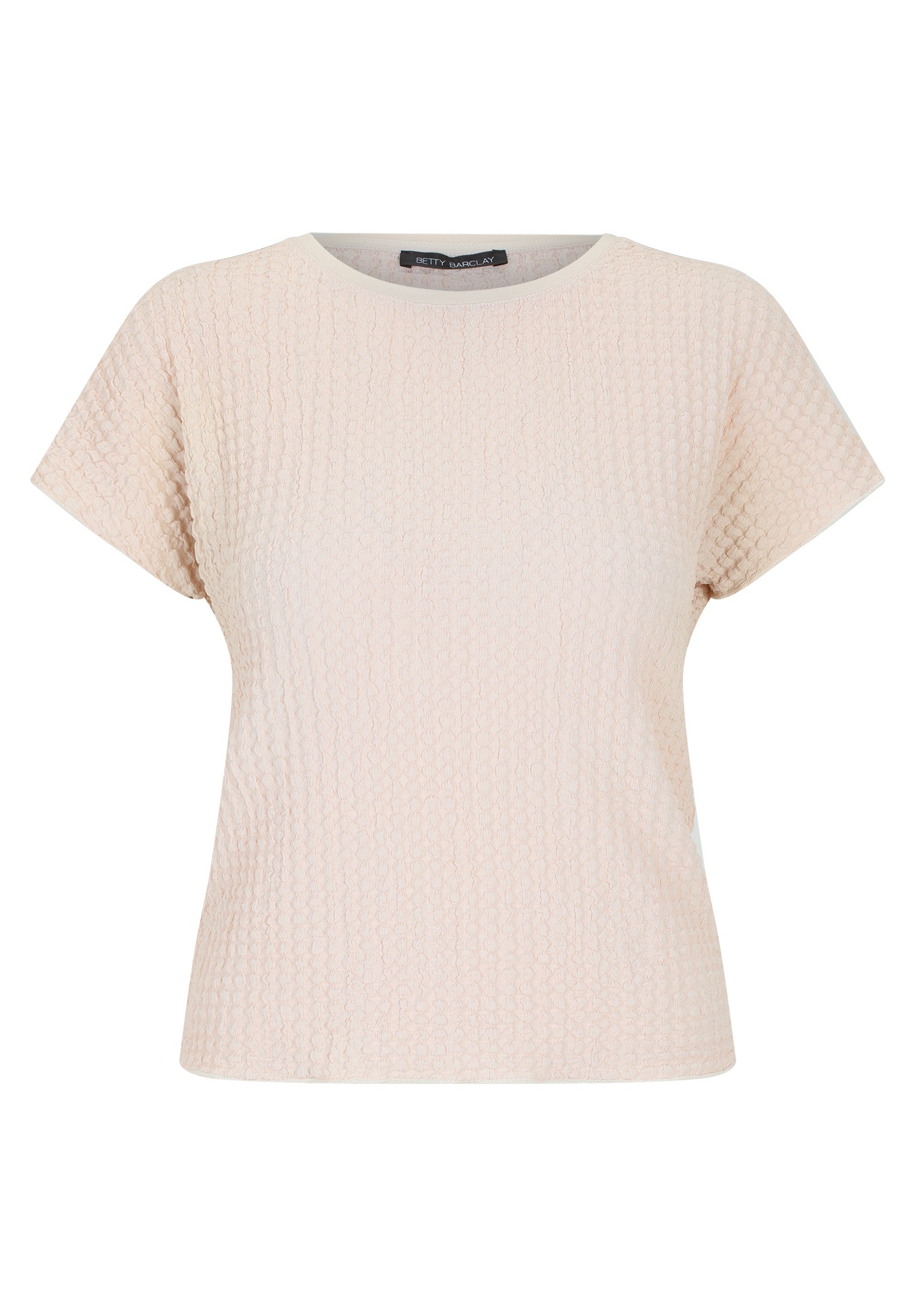 Betty Barclay Kurzarmshirt »Betty Barclay Strukturshirt mit U-Boot-Ausschnitt«, (1 tlg.), Material