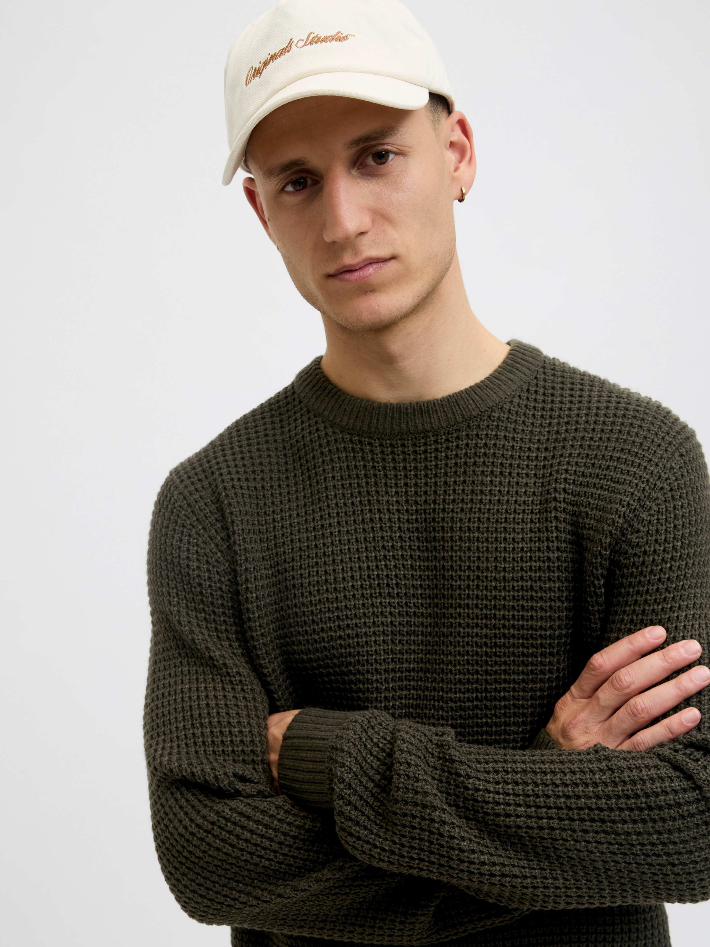Jack & Jones Strickpullover "JJGLOBAL KNIT CREW NECK" günstig online kaufen