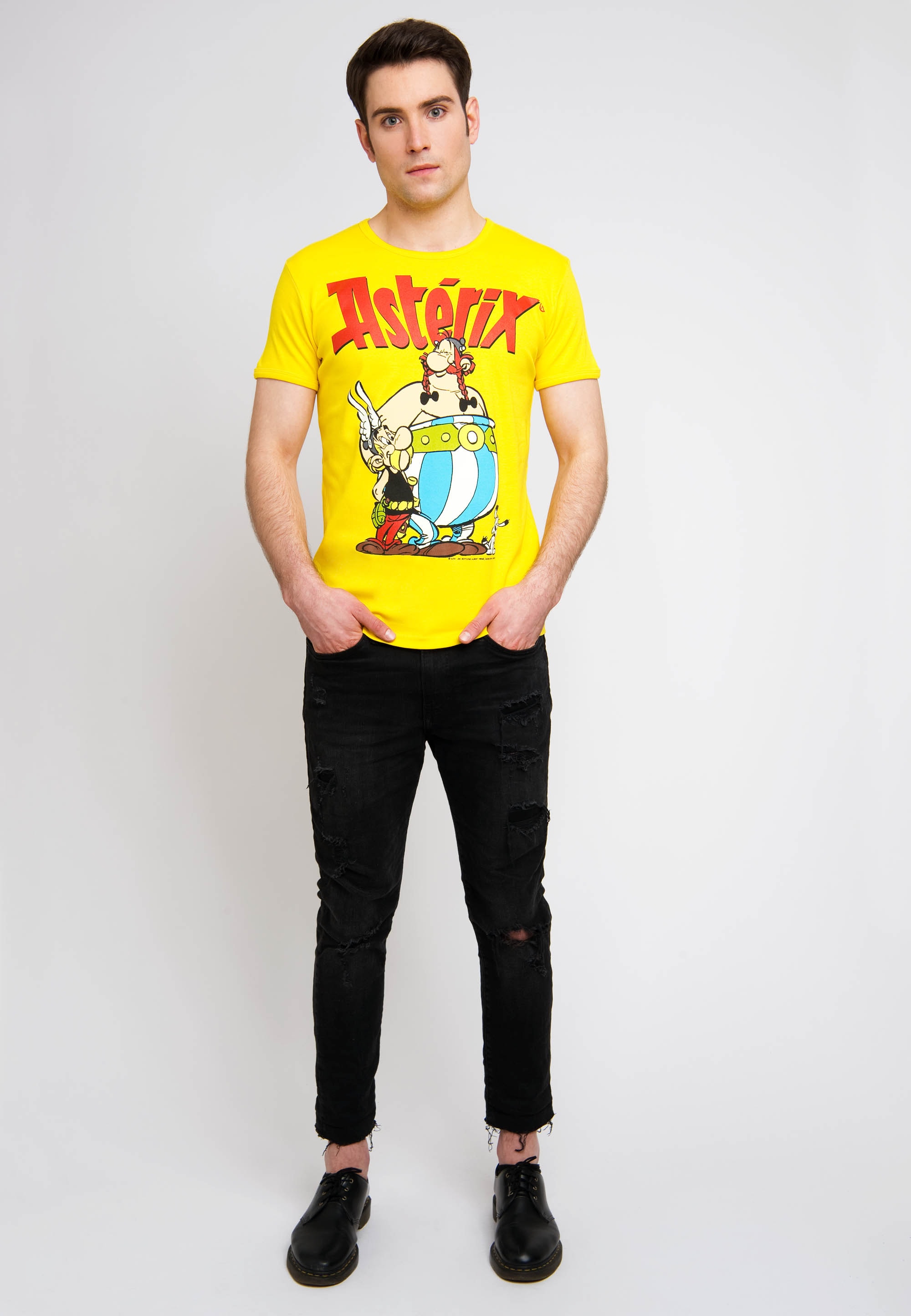 LOGOSHIRT T-Shirt »Asterix und Obelix«, mit kultigem Frontprint