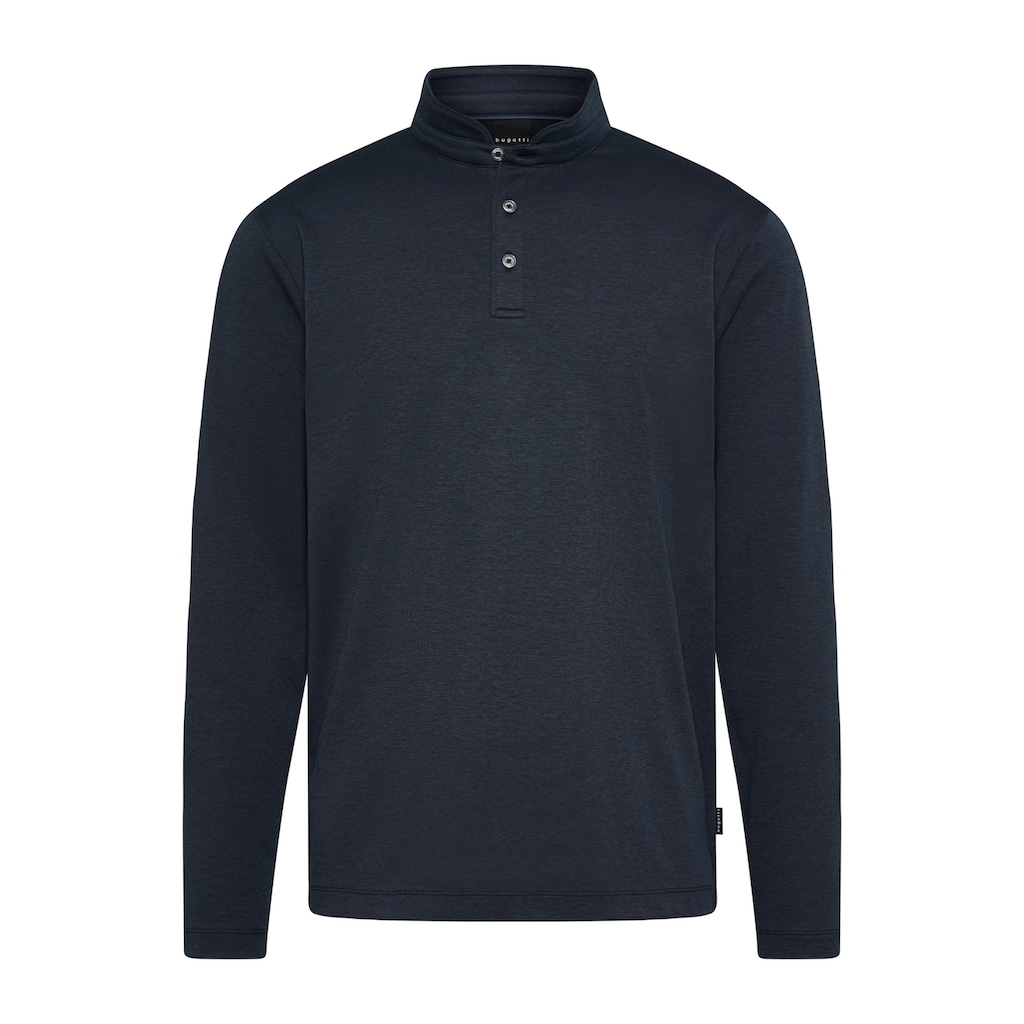 bugatti Langarm-Poloshirt