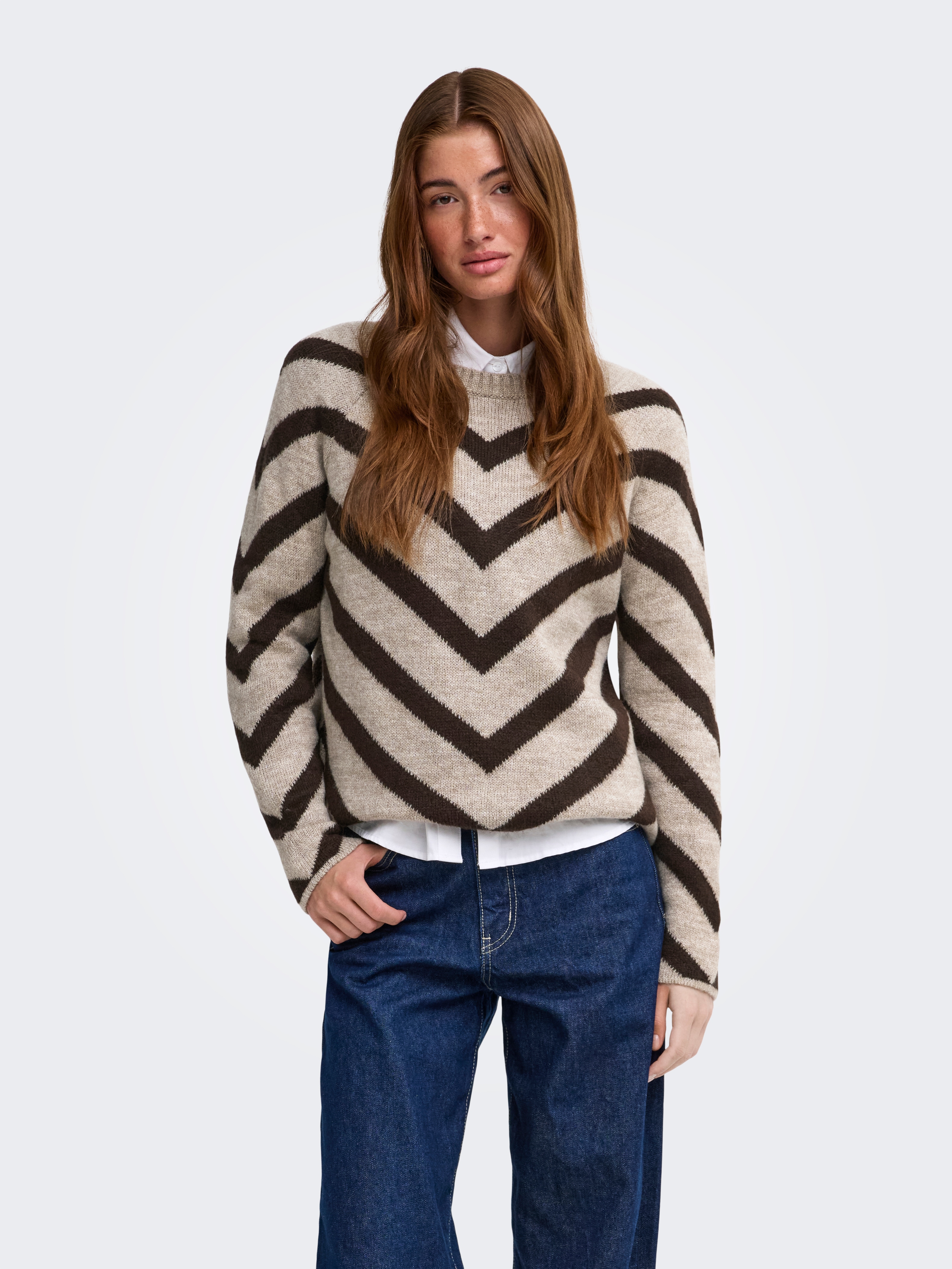 ONLY "ONLELIZA L/S PULLOVER KNT NOOS" Kunstfaser, regular fit