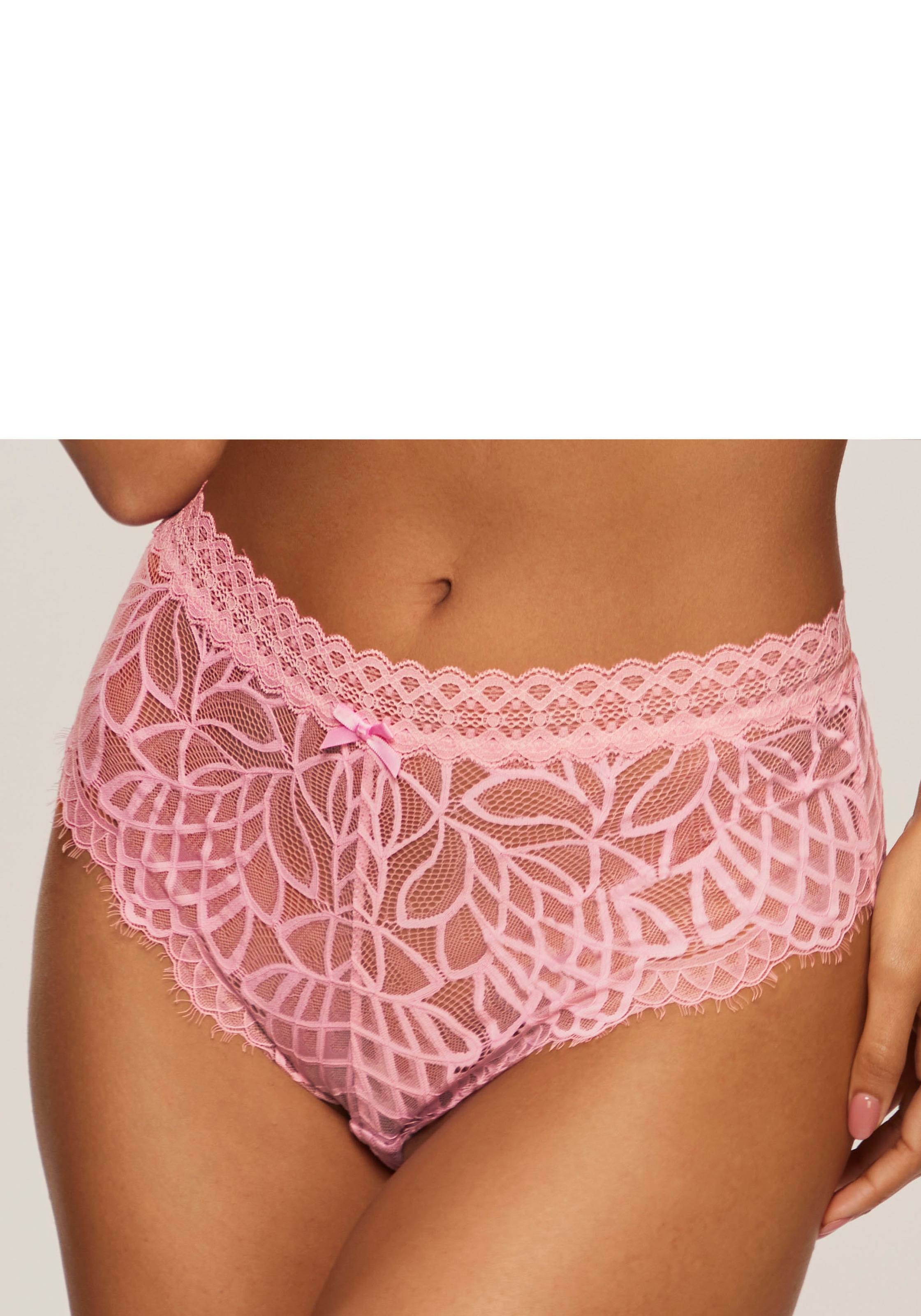 LASCANA "Cara" aus dezent transparenter Spitze, anteilig aus recyceltem Mat günstig online kaufen