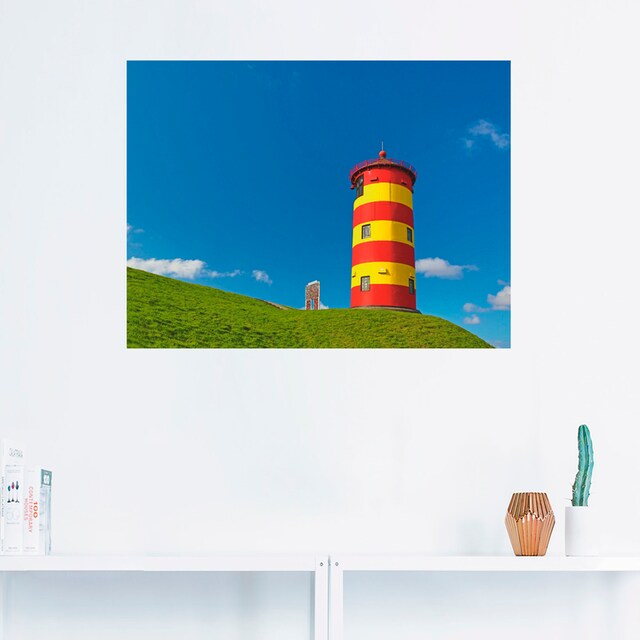 Artland Wandbild »Pilsumer Leuchtturm«, Gebäude, (1 St.), als Leinwandbild,  Wandaufkleber oder Poster in versch. Größen kaufen | BAUR
