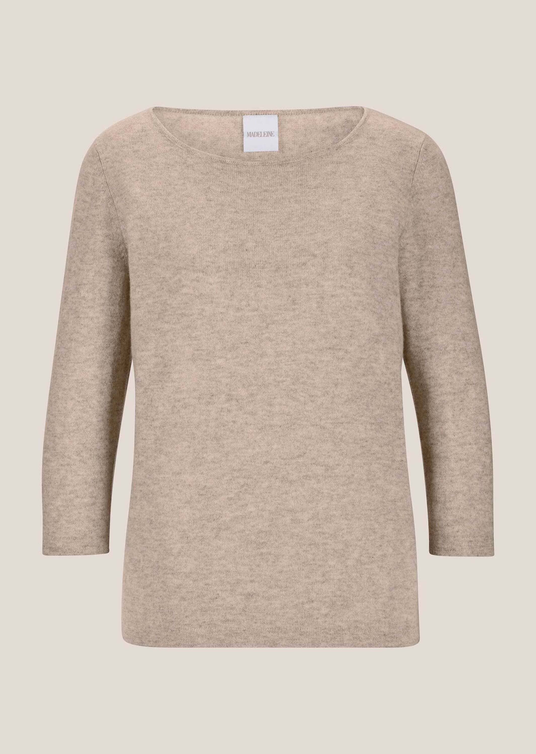 MADELEINE Longpullover "Strickpullover Kaschmirpullover mit U-Boot-Ausschni günstig online kaufen
