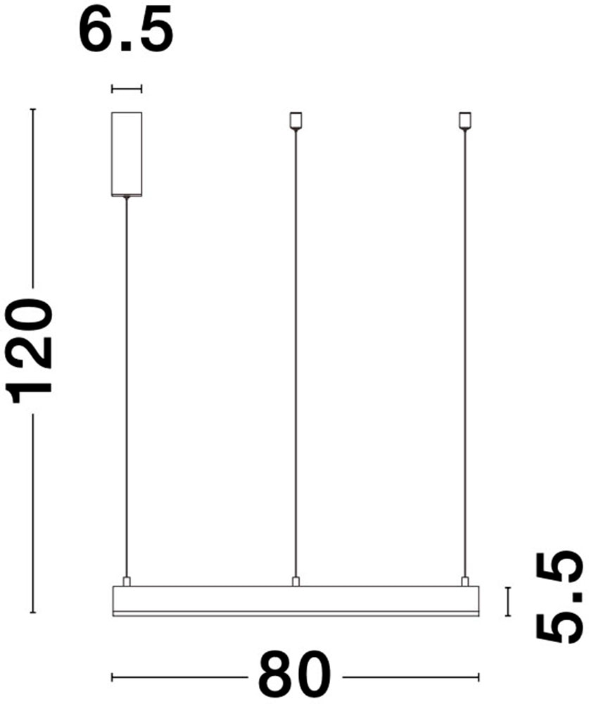 Nova Luce LED-Hängeleuchte »MOTIF« LED-Modul 1 Stk. Warmweiß Dimmbar; Höhenverstellbar; Mit Leuchtmittel