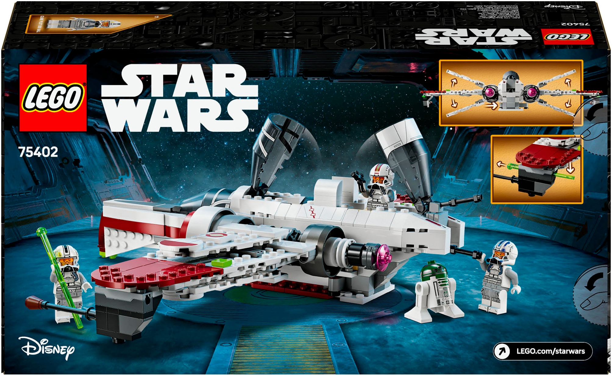 LEGO® Konstruktionsspielsteine »ARC-170 Starfighter™ (75402), LEGO Star Wars«, (497 St.), Made in Europe