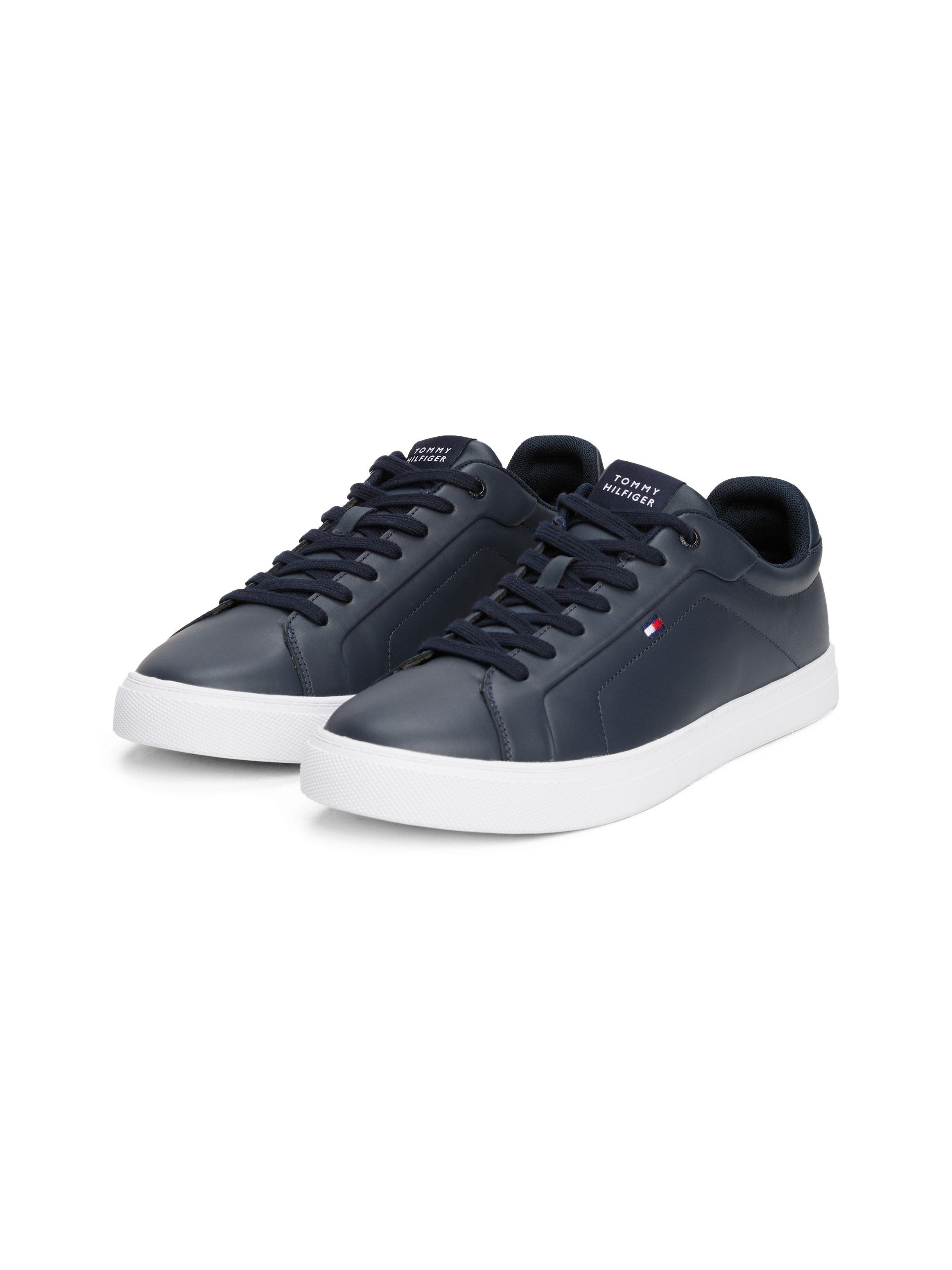 Tommy Hilfiger Sneaker "ICON COURT LTH FLAG ESS", Freizeitschuh, Halbschuh, günstig online kaufen