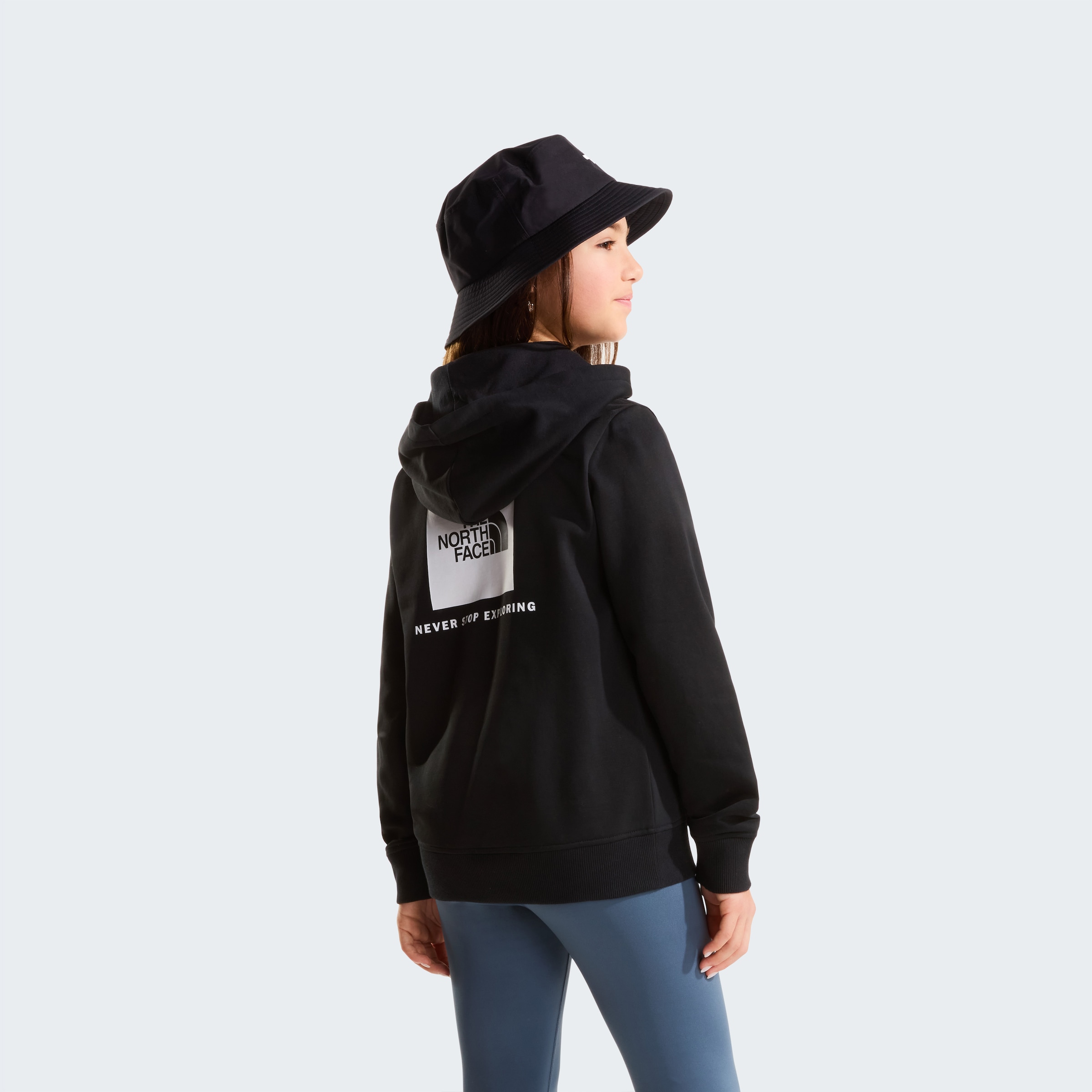 The North Face Kapuzensweatshirt »TEEN BOX NSE REGULAR HOODIE«, mit Logos auf Vorder- und Rückseite, aus Baumwolle, mit Rippbündchen
