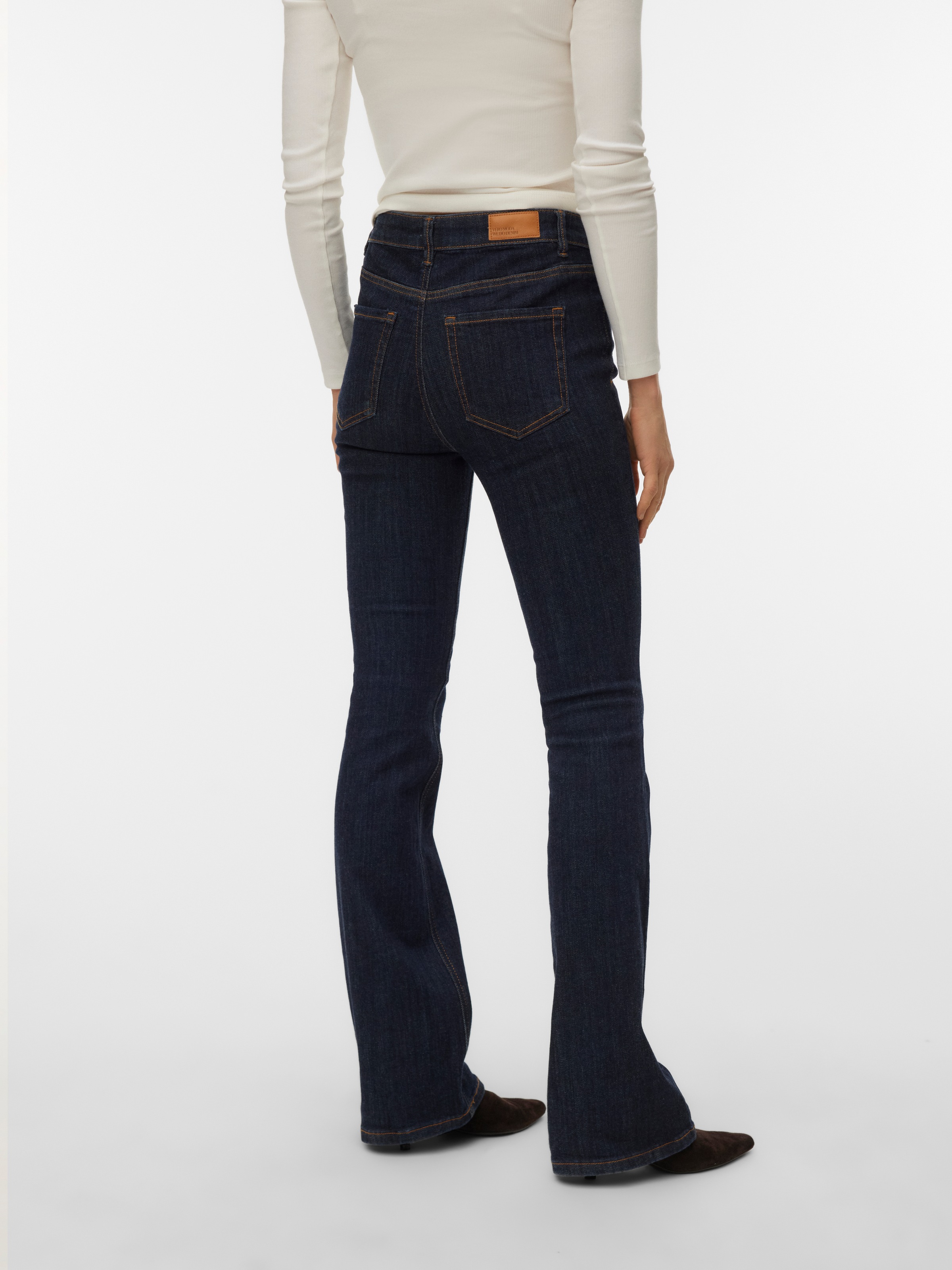 Vero Moda Bootcut-Jeans "VMFLASH MR FLARED JEANS LI3190 NOOS" Baumwollmisch günstig online kaufen