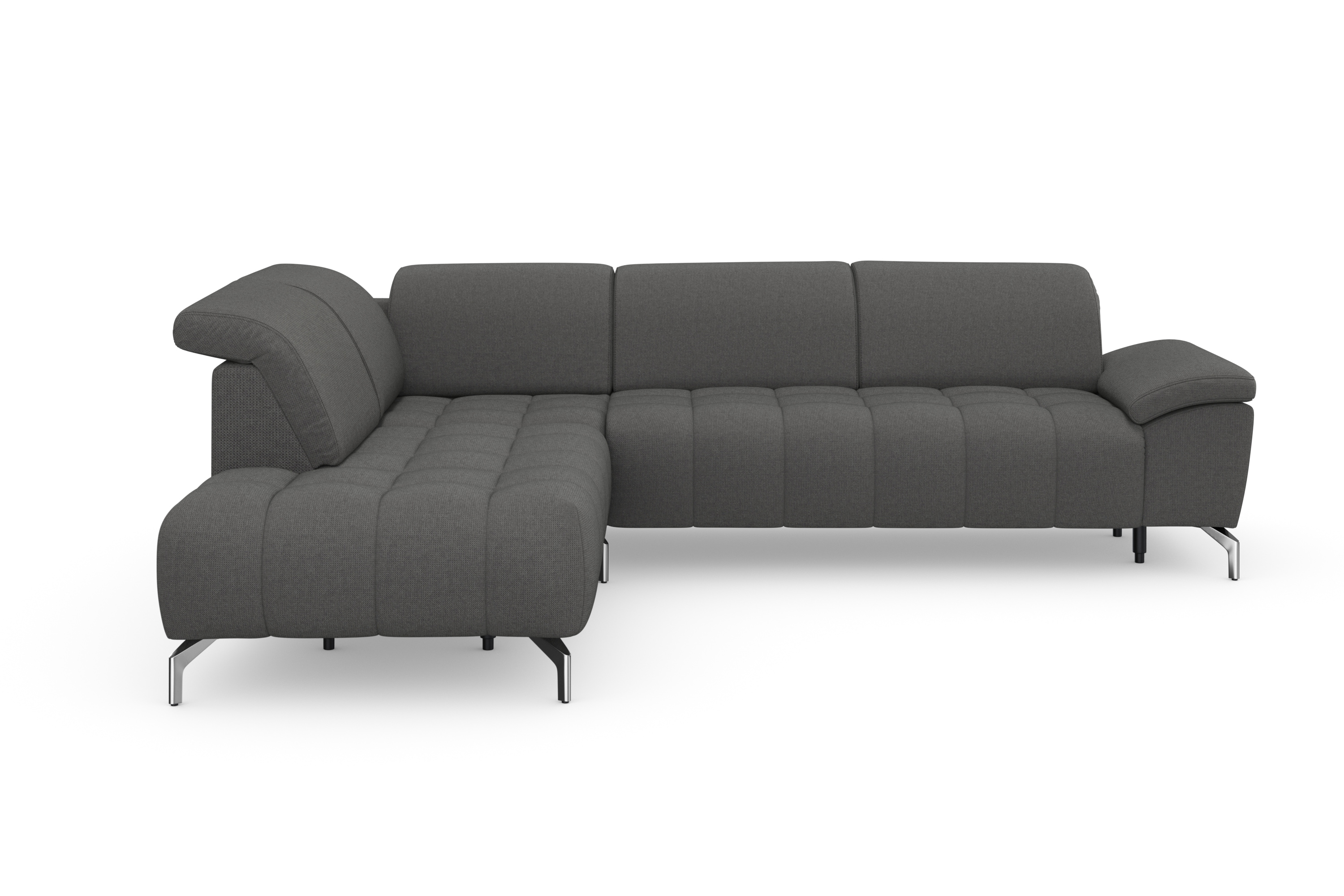 sit&more Ecksofa "Cool L-Form" wahlweise mit Kopfteilverstellung und Vorziehsitz, motorisch