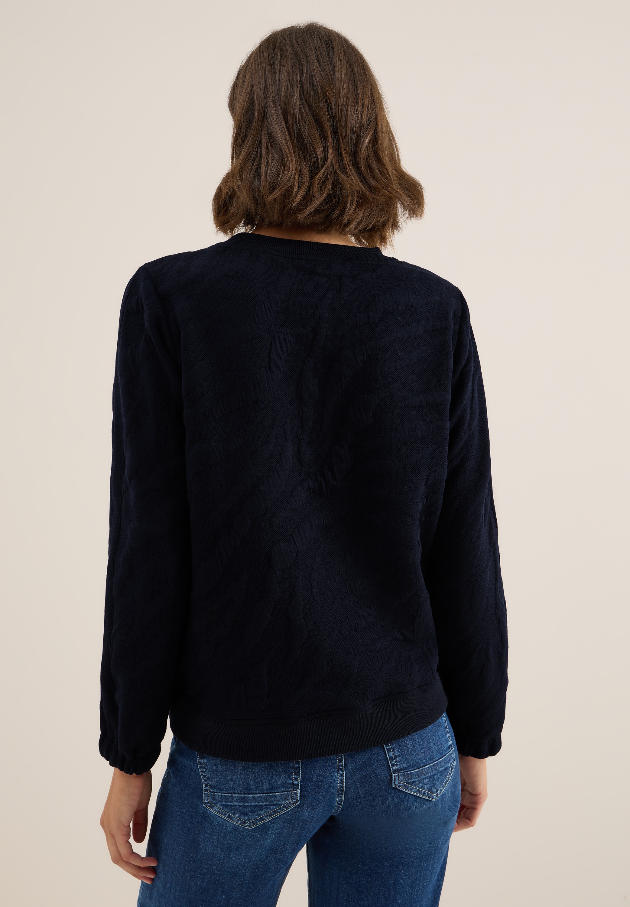 Cecil Sweatshirt, mit Struktur-Muster günstig online kaufen