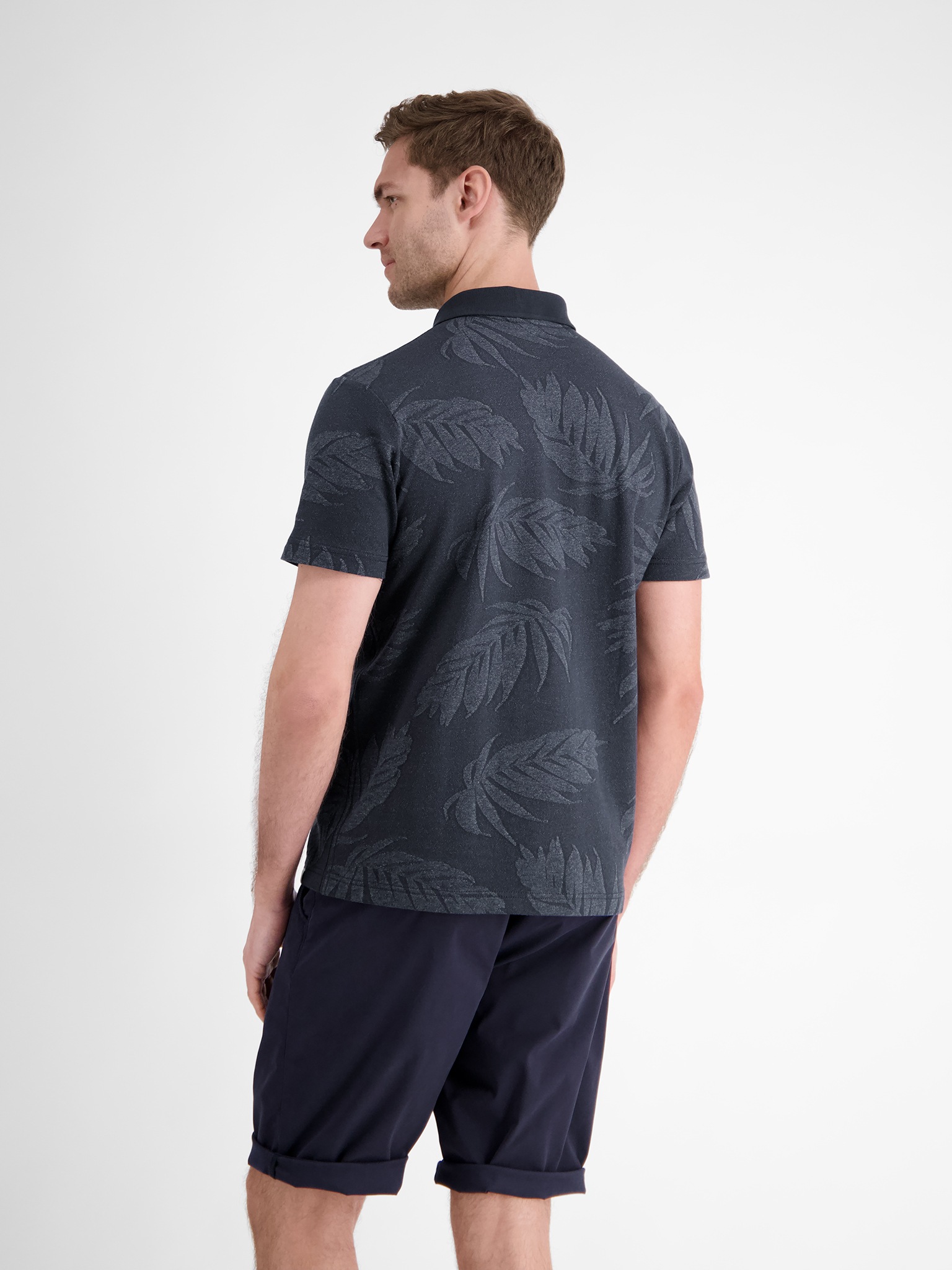 LERROS Poloshirt, mit All-Over Print günstig online kaufen