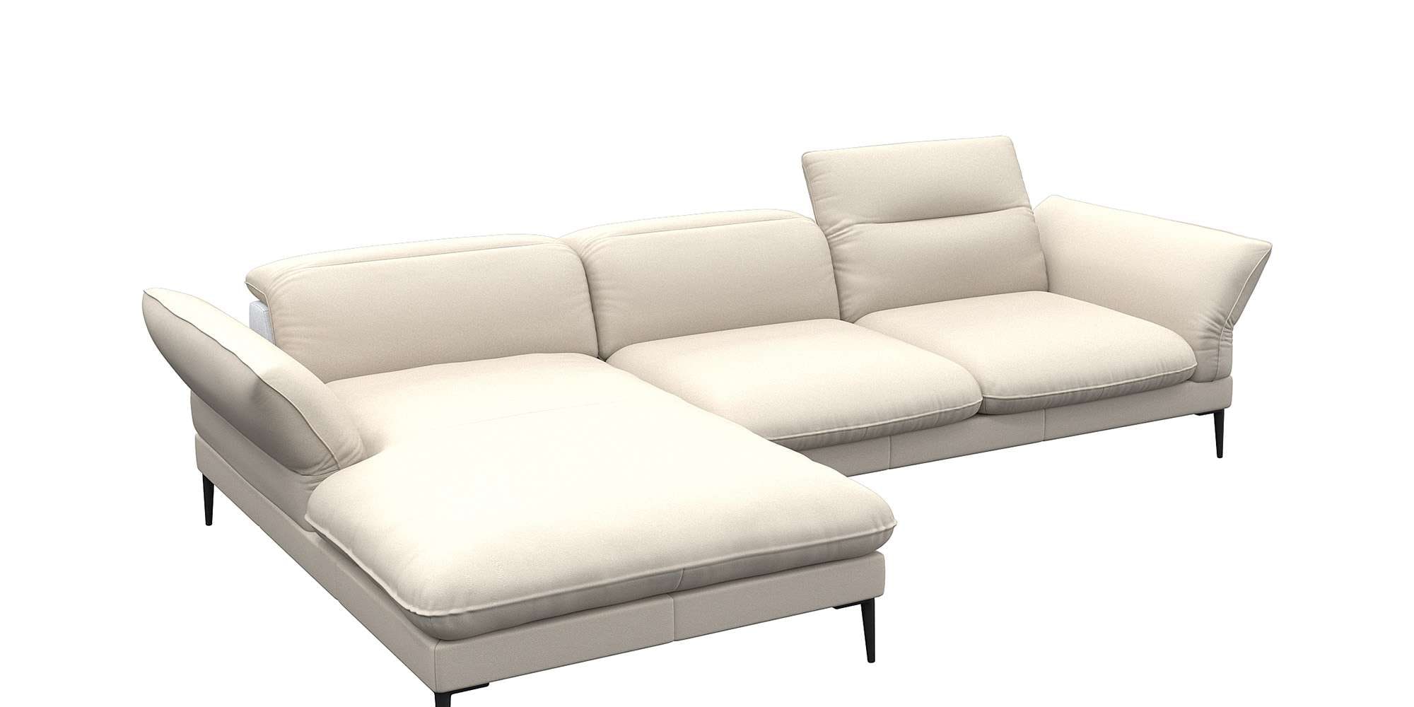 Ecksofa »Salino, Funktionssofa mit Recamiere, Relaxsofa, Ecksofa«, Sofa mit Arm- und...