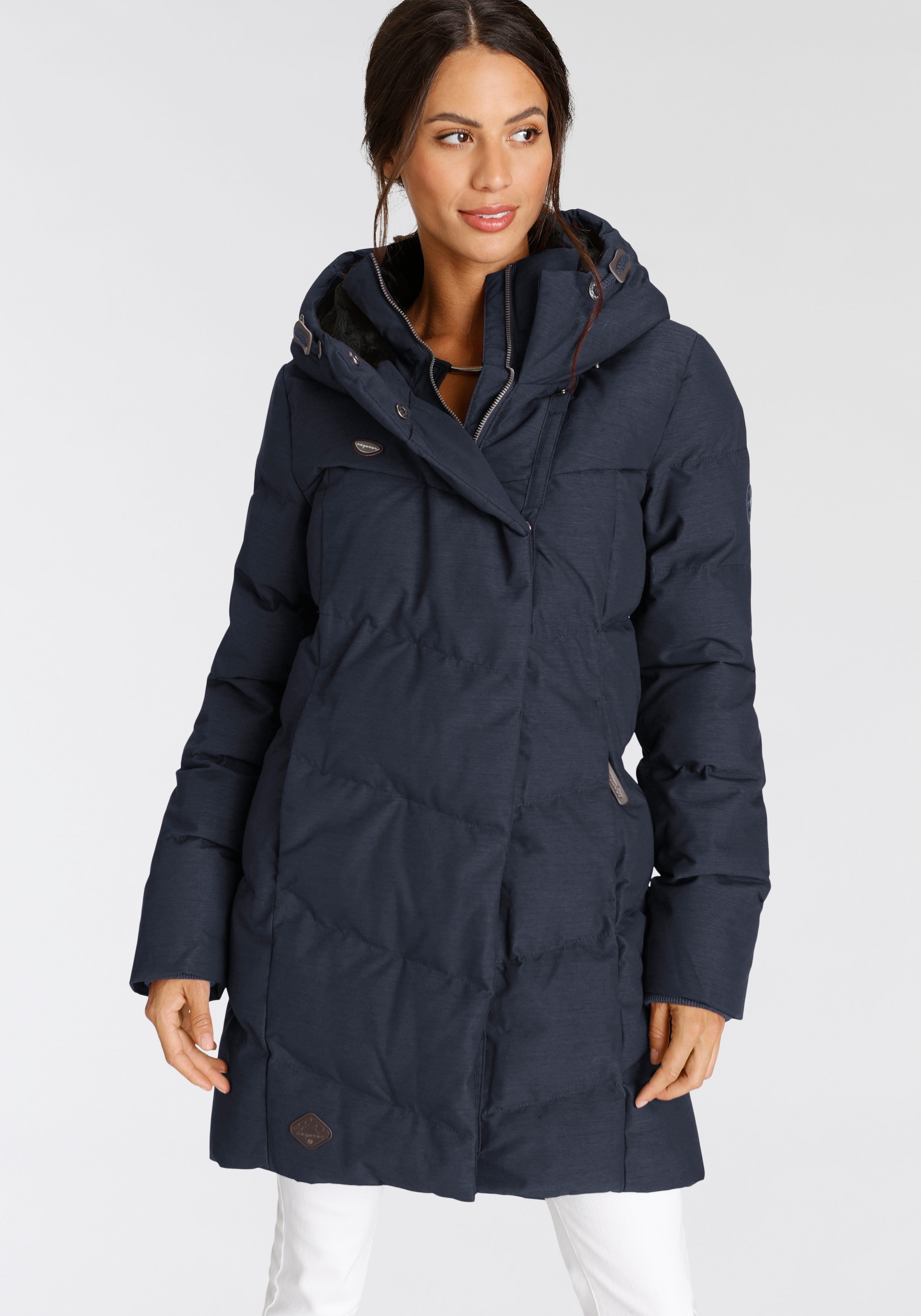 gesteppter BAUR Ragwear für »PAVLINNA Winterparka bestellen Steppjacke mit | stylischer, Kapuze, mit Kapuze O«,