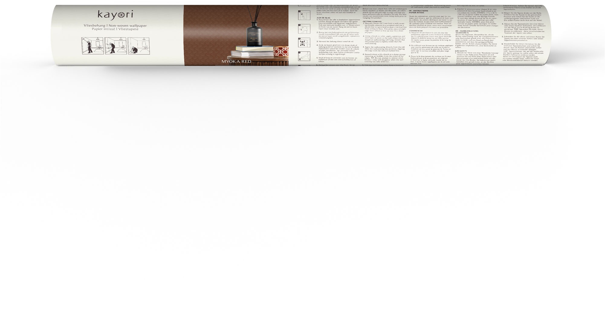 kayori Vliestapete »Myoka« geometrisch glatt 10mx52cm (ca. 5m2)