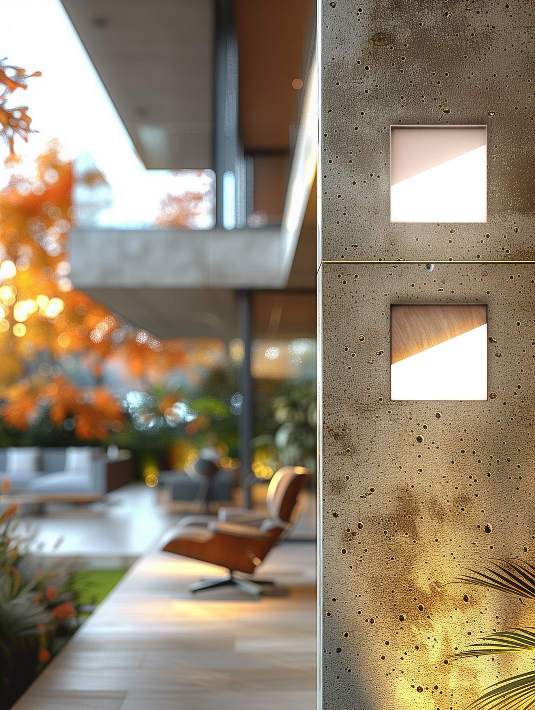 ECO-LIGHT LED Außen-Wandleuchte »LED-Wandleuchte MEG holzfarben«, 1 flammig, Leuchtmittel LED-Board | LED fest integriert, Akku-Licht für Innen & Außen