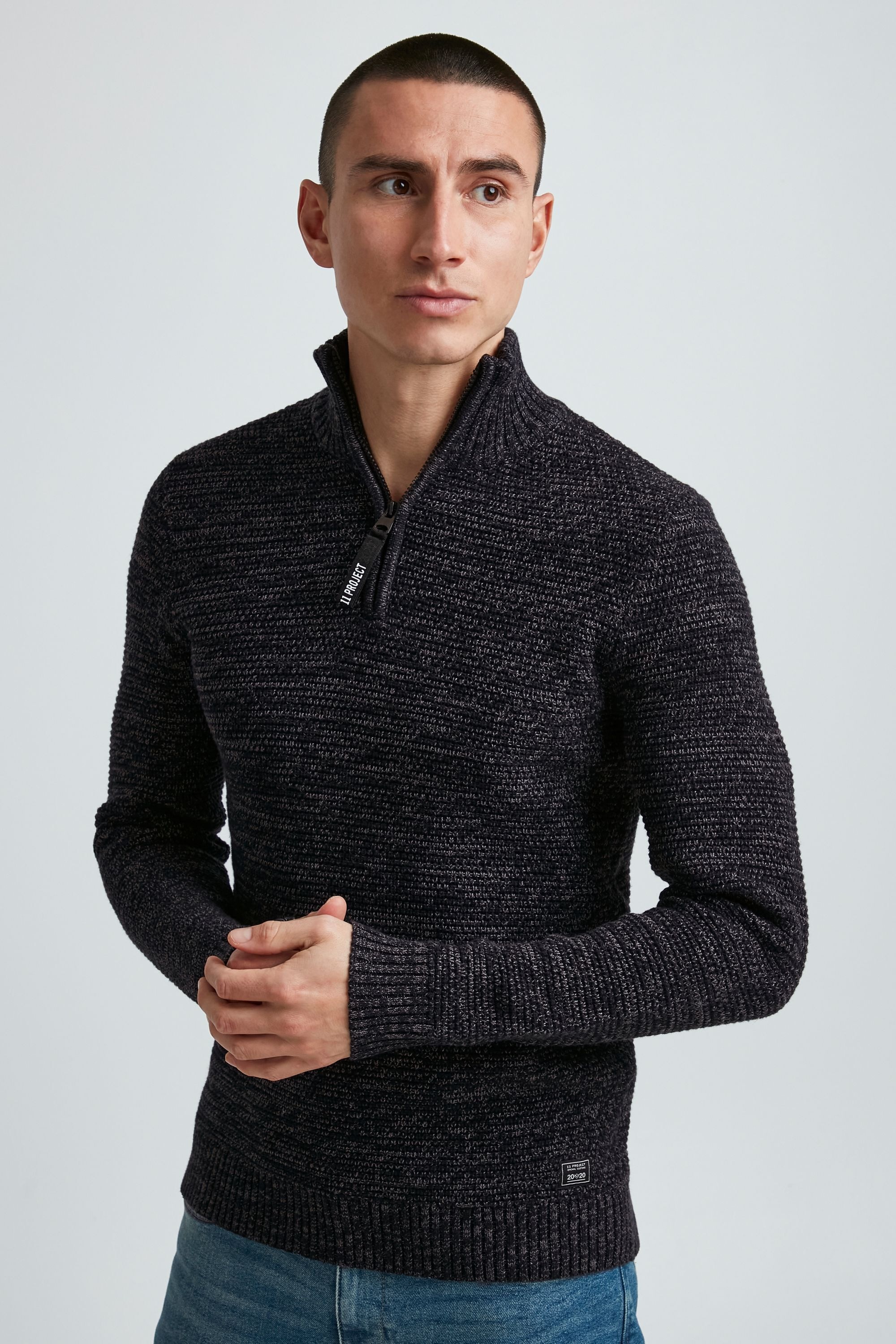 11 Project Strickfleece-Pullover "Strickpullover PRAlbanus" günstig online kaufen