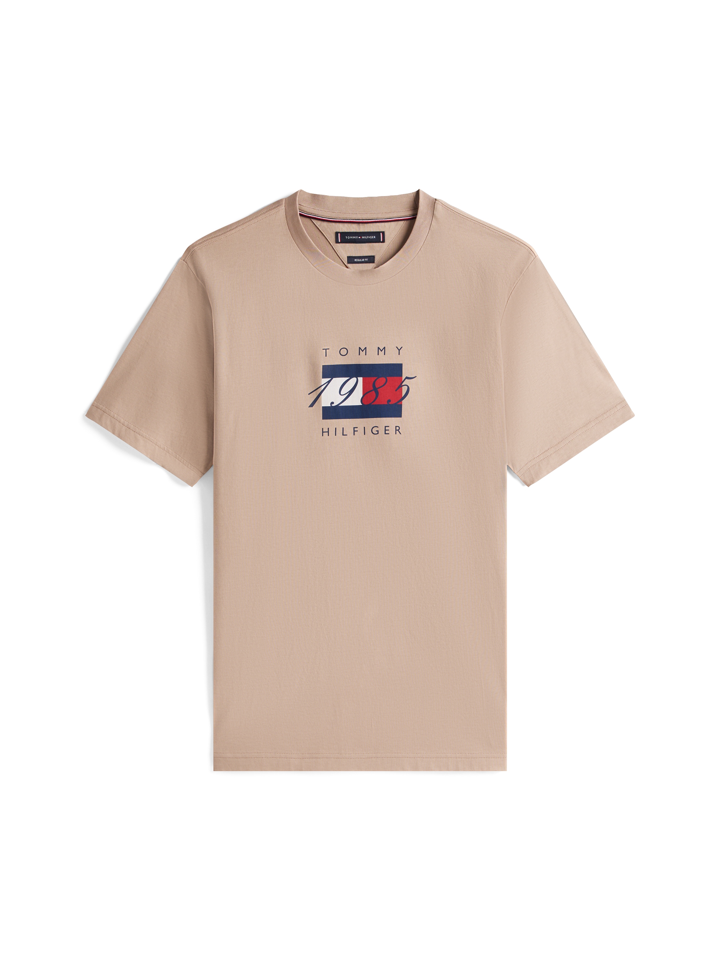 Tommy Hilfiger T-Shirt »LINEAR FLAG GRAPHIC«, Rundhals, regular fit, Jersey