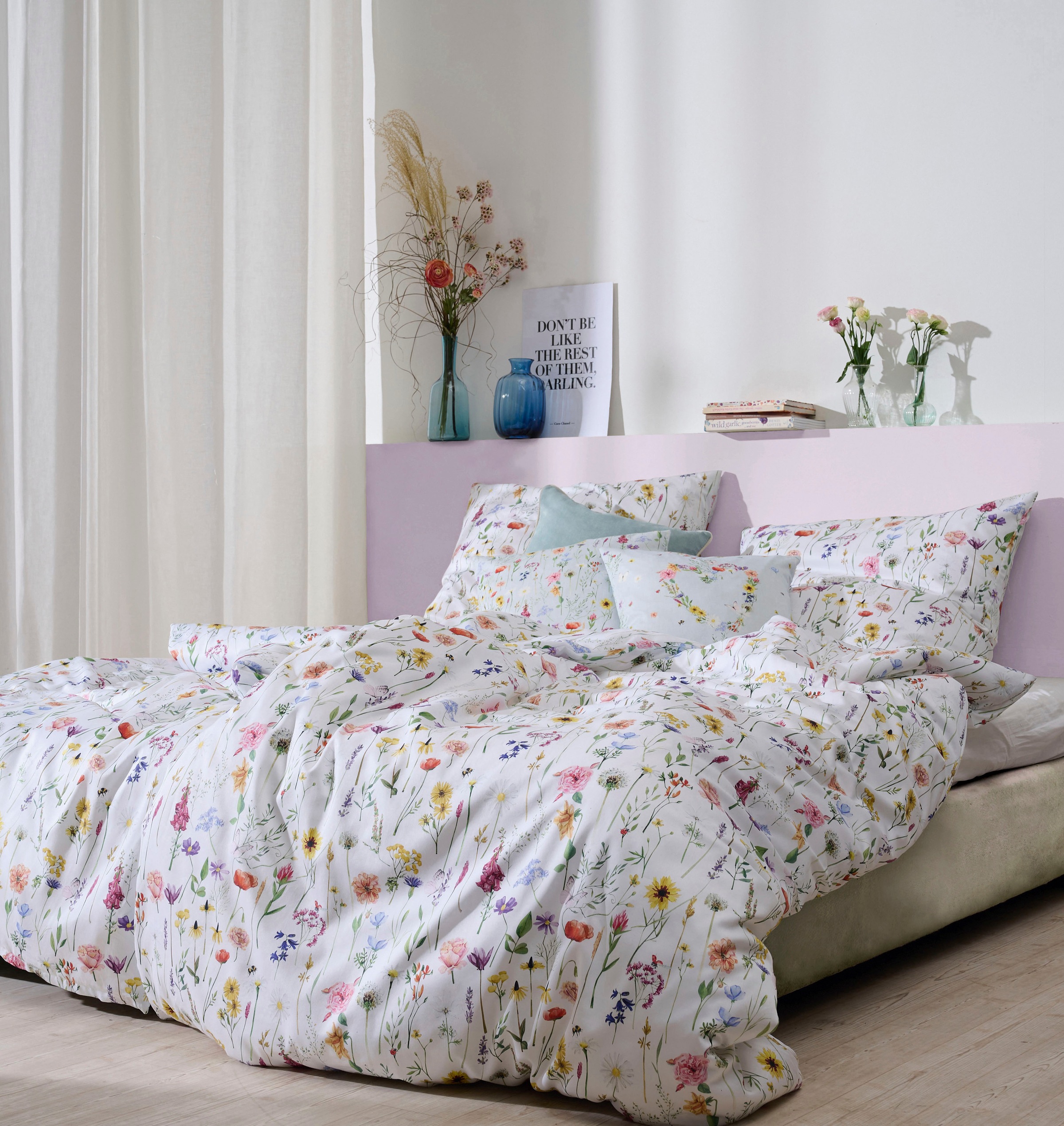 APELT Bettwäsche "Carlotta Gots" 2 Stk. tlg. Bio-Baumwolle, Pflegeliecht günstig online kaufen