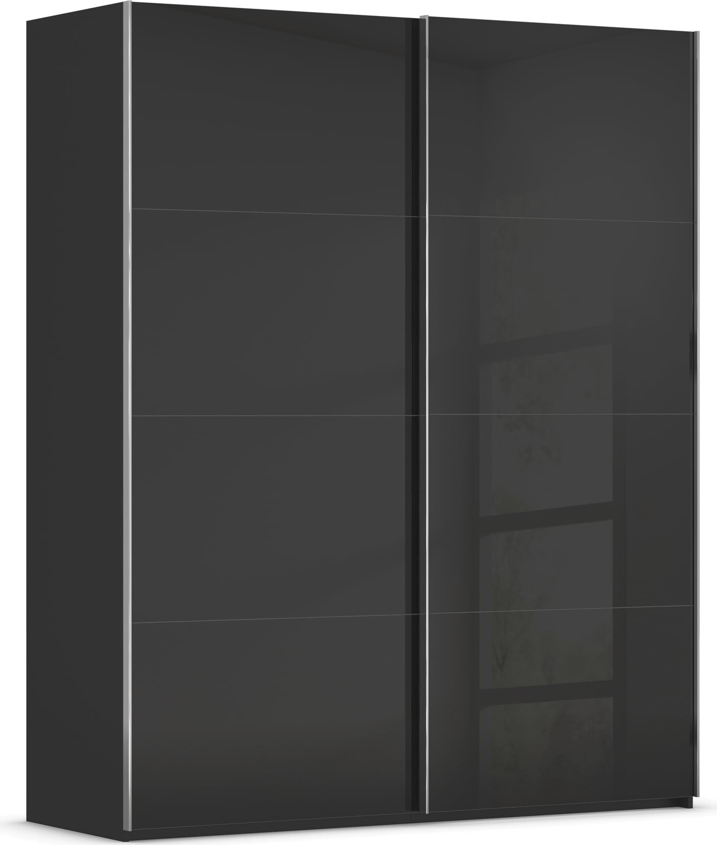 rauch Schwebetürenschrank "Kleiderschrank Schrank Garderobe Schlafzimmerschrank SCALE-FYRA" edle viergeteilte Türen mit Glas-Front viele Farben MADE IN GERMANY