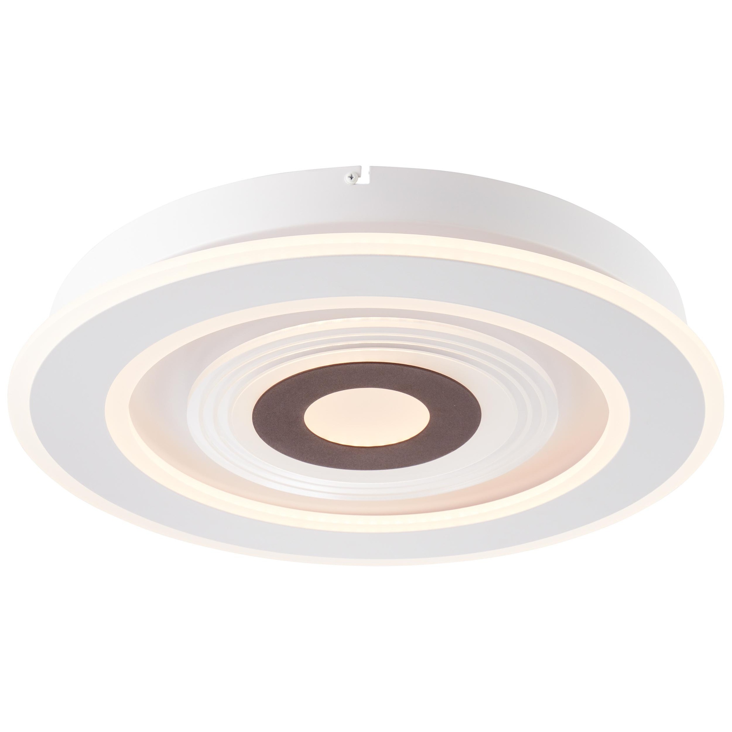 Brilliant Leuchten Deckenleuchte Vanela, 1 St., Farbwechsler, Wand- und Deckenlampe 50cm weiß/kaffee