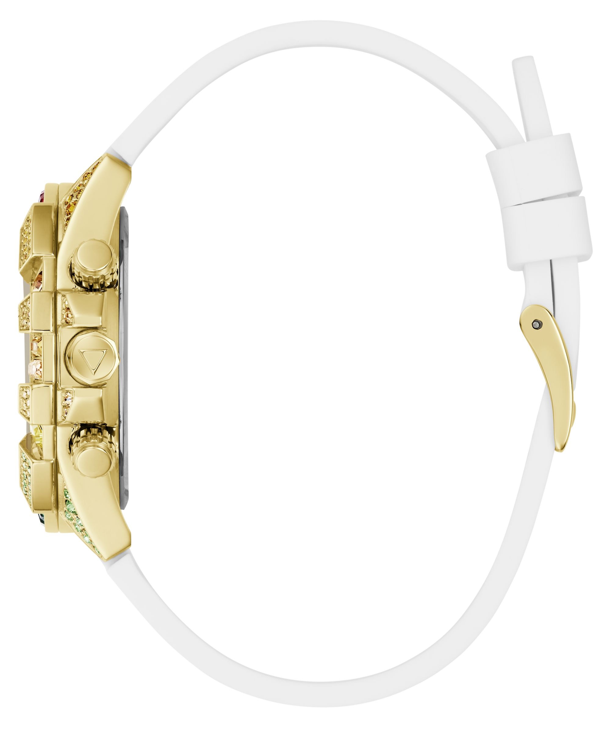 Guess Multifunktionsuhr »TRUE« Quarzuhr, Armbanduhr, Damenuhr, Silikonarmband, analog, Wochentag, Tag