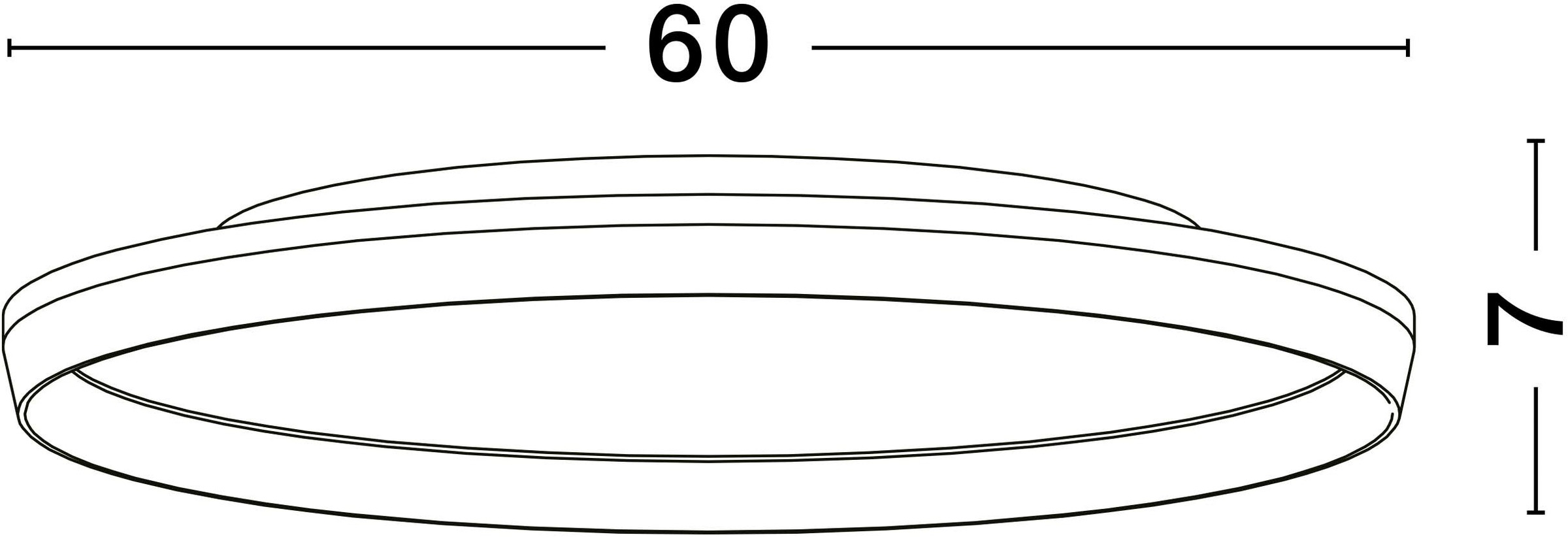 Nova Luce Deckenleuchte »VOMOS« LED-Modul 1 Stk. Warmweiß