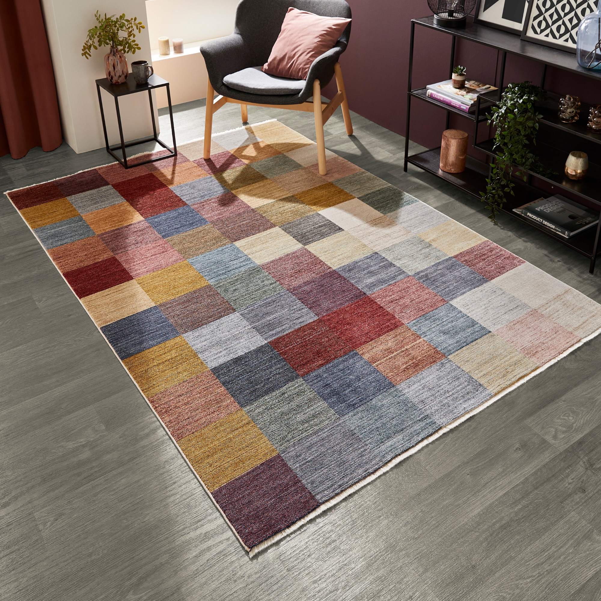 LUXOR living Teppich "Rocco" rechteckig 11 mm Höhe Vintage-Look, verschiedene Designs, mit Fransen, Wohnzimmer