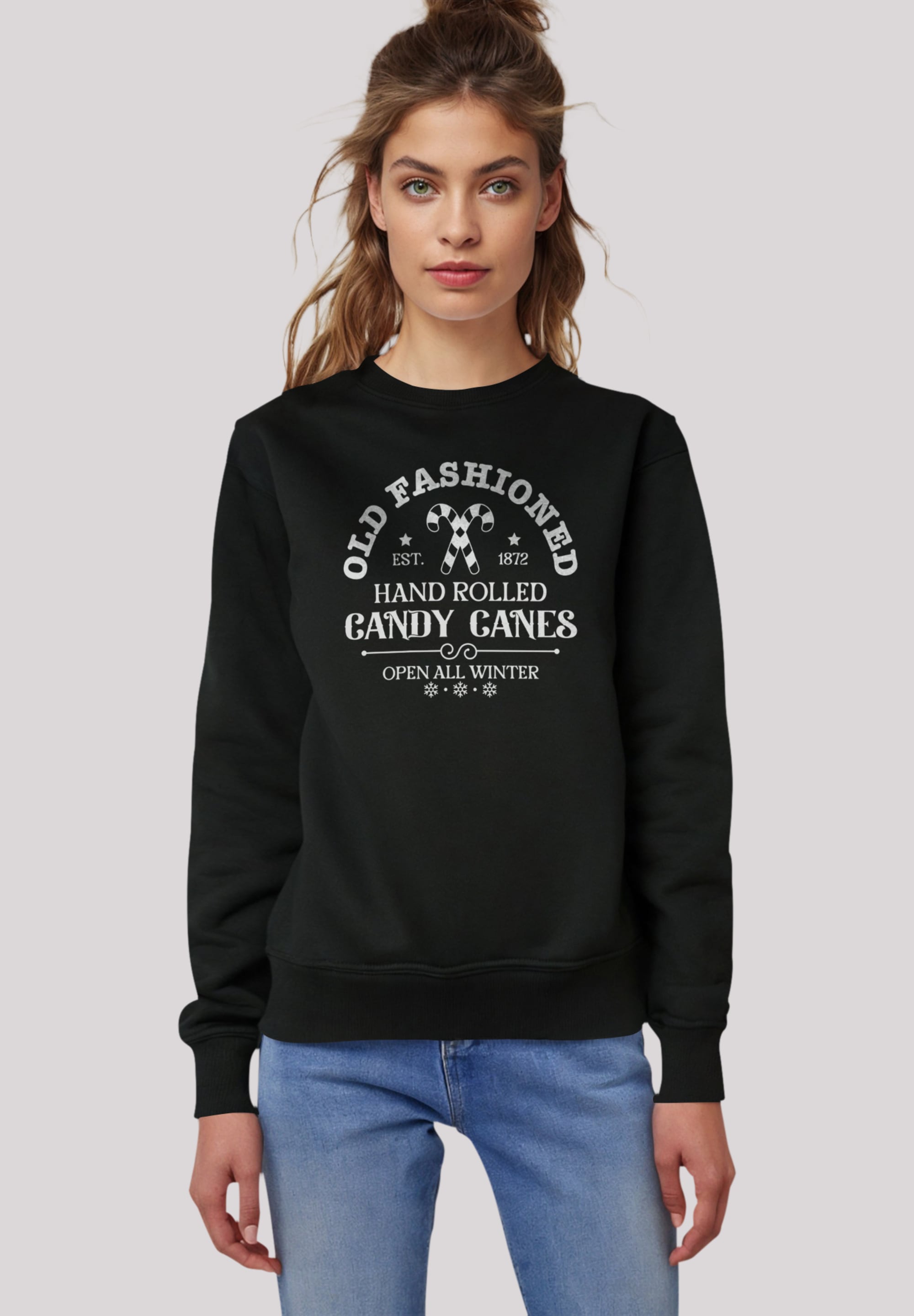 F4NT4STIC Sweatshirt "Weihnachten Cany Canes Retro Sign", Premium Qualität günstig online kaufen