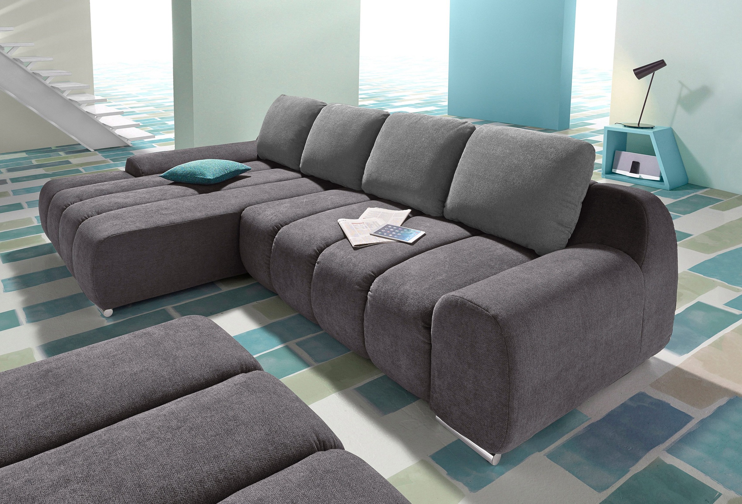 INOSIGN Ecksofa »Bono L-Form«, wahlweise mit Bettfunktion
