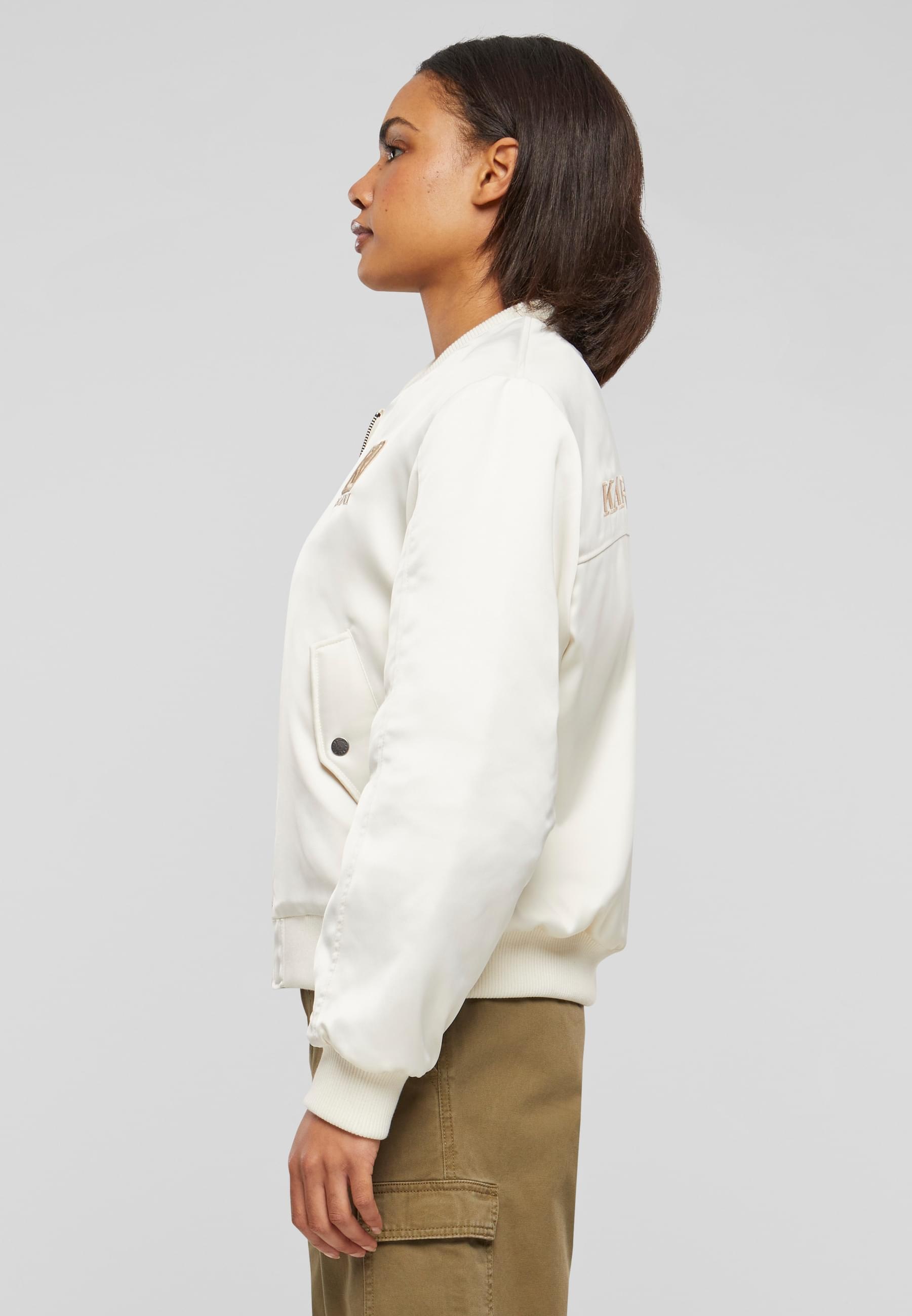 Karl Kani Bomberjacke »Karl Kani Damen KW241-014-2 Karl Kani Og Satin Bomber Jacket«, (1 St.), ohne Kapuze